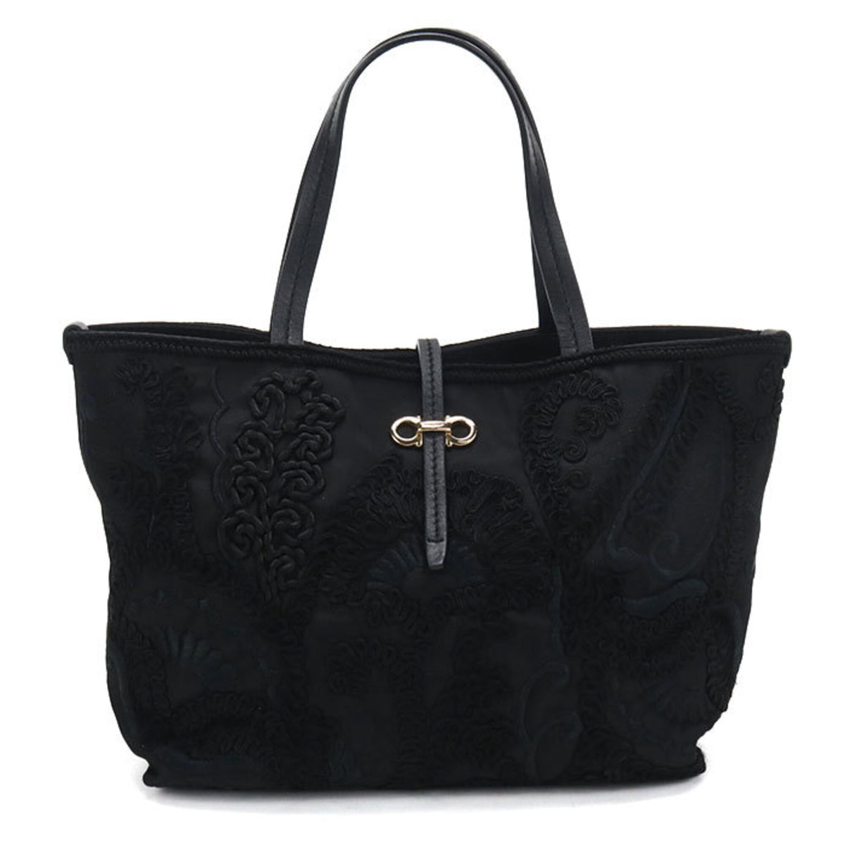 Salvatore Ferragamo Black Nylon Tote Bag (Pre-Owned)