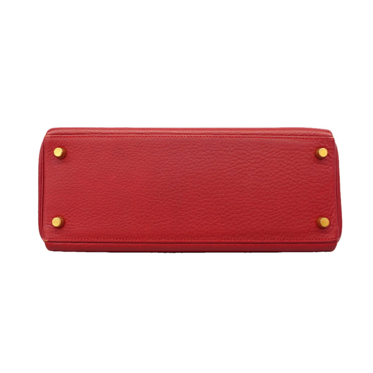 Hermes Rouge Vif Togo Leather Handbag (Pre-Owned)