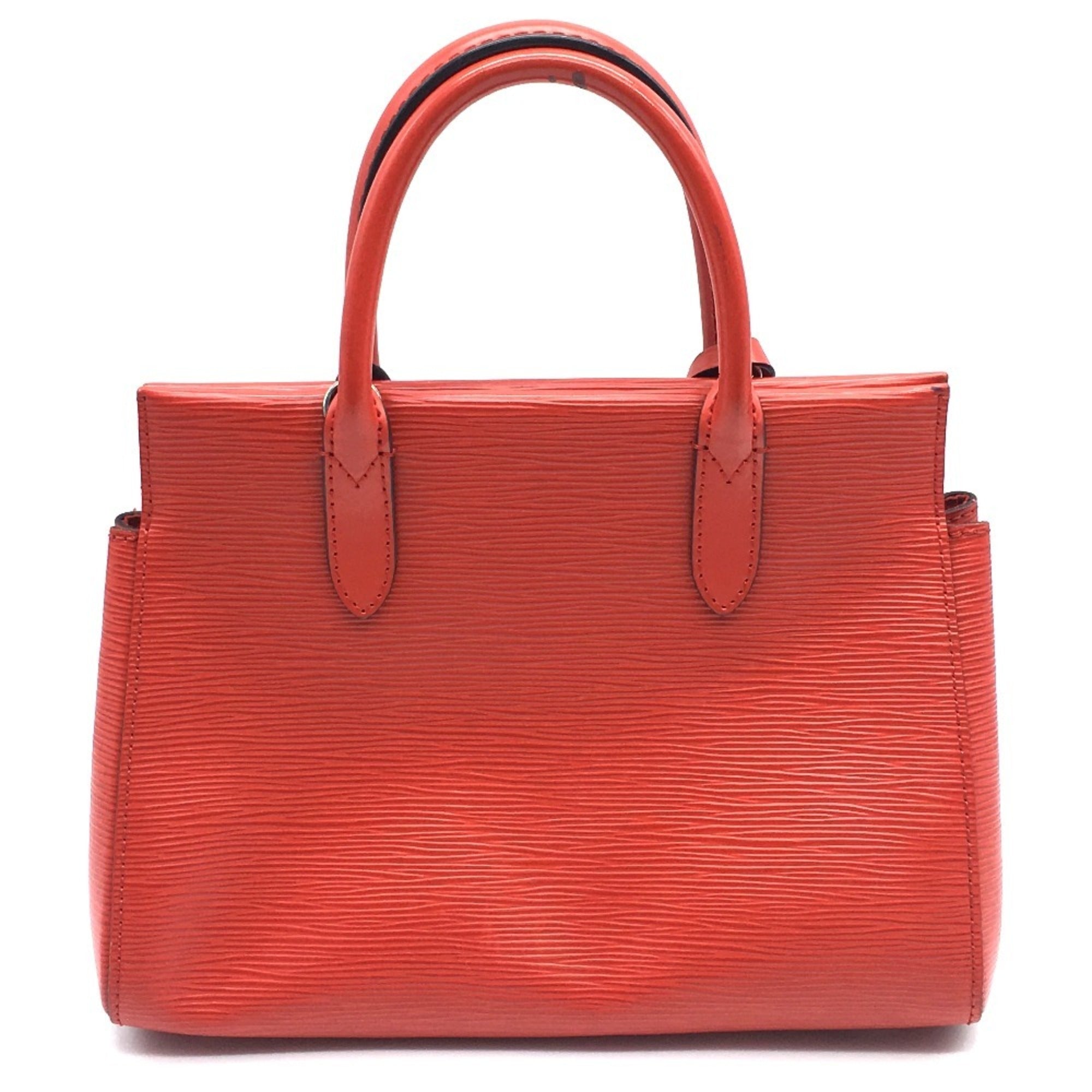 Louis Vuitton Castilian Red Red Color Epi Leather Handbag Shoulder Bag (Pre-Owned)