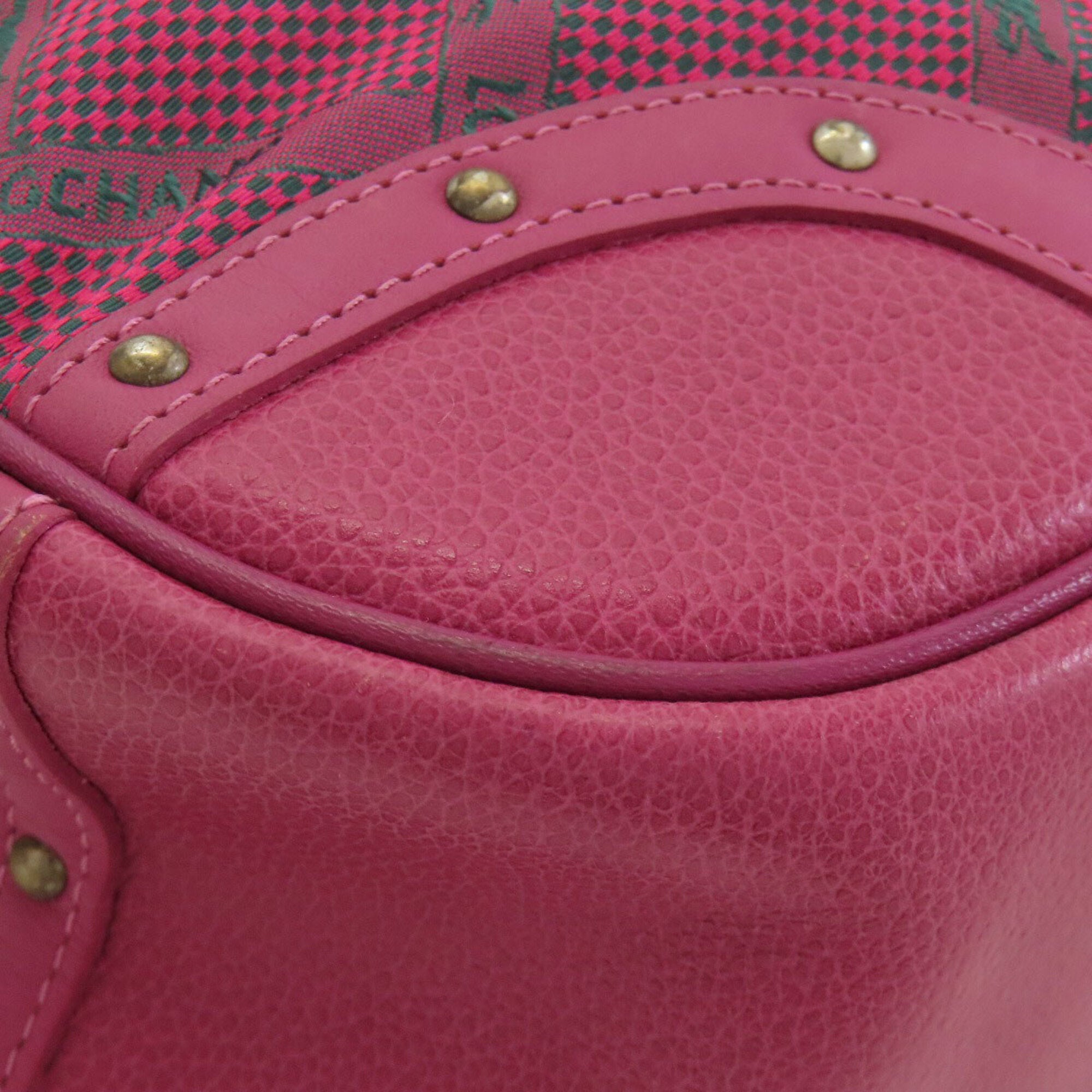 Longchamp Pink Nylon Handbag (Pre-Owned)