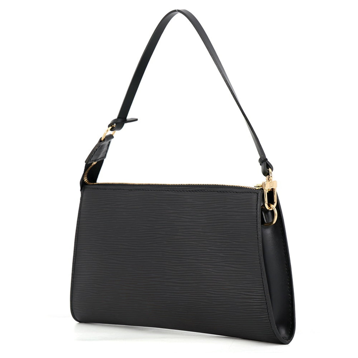 Louis Vuitton Epi Black Noir Epi Leather Handbag Pochette (Pre-Owned)