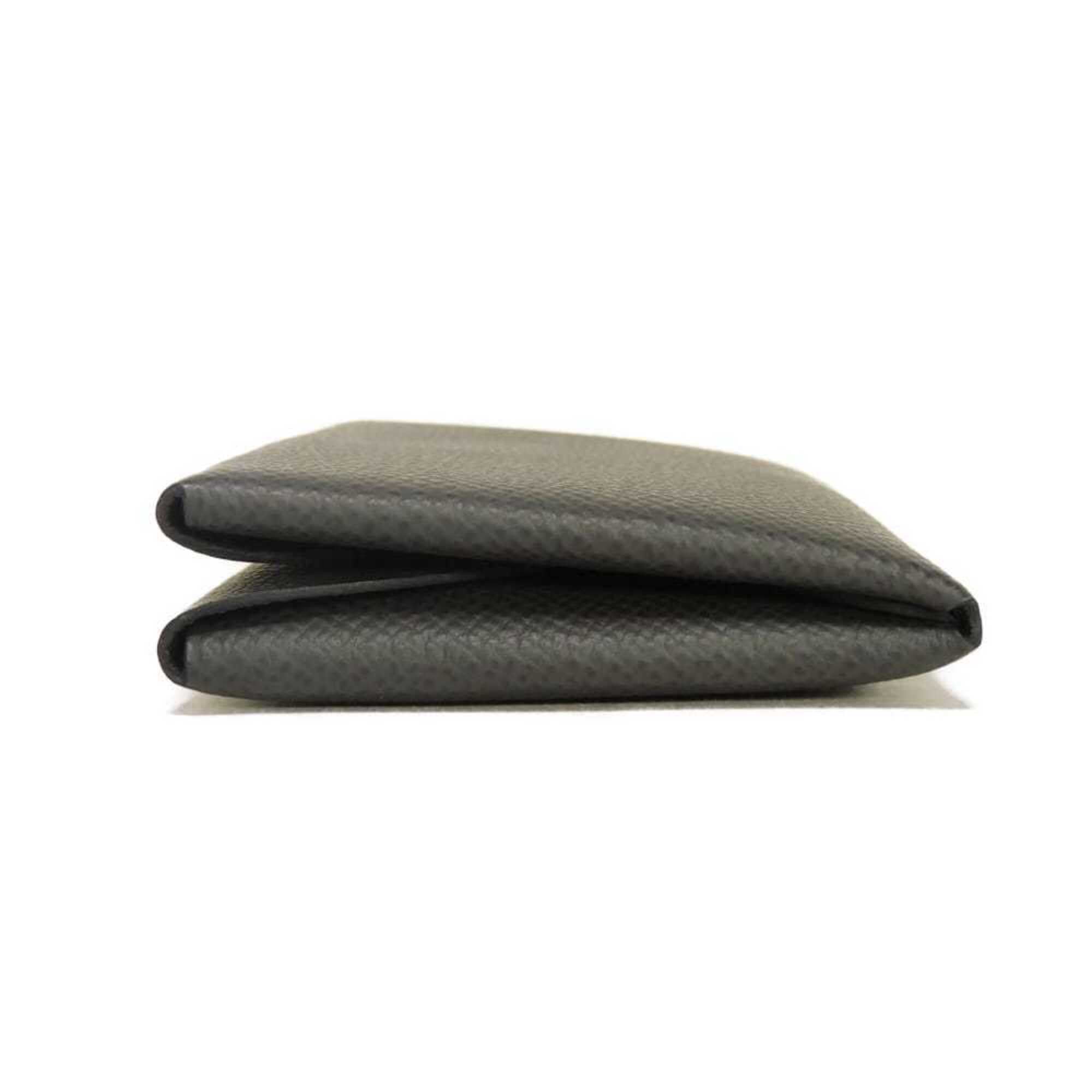 Hermes Dark Gray Graphite Epsom Leather Coin Purse/Coin Case (Pre-Owned)