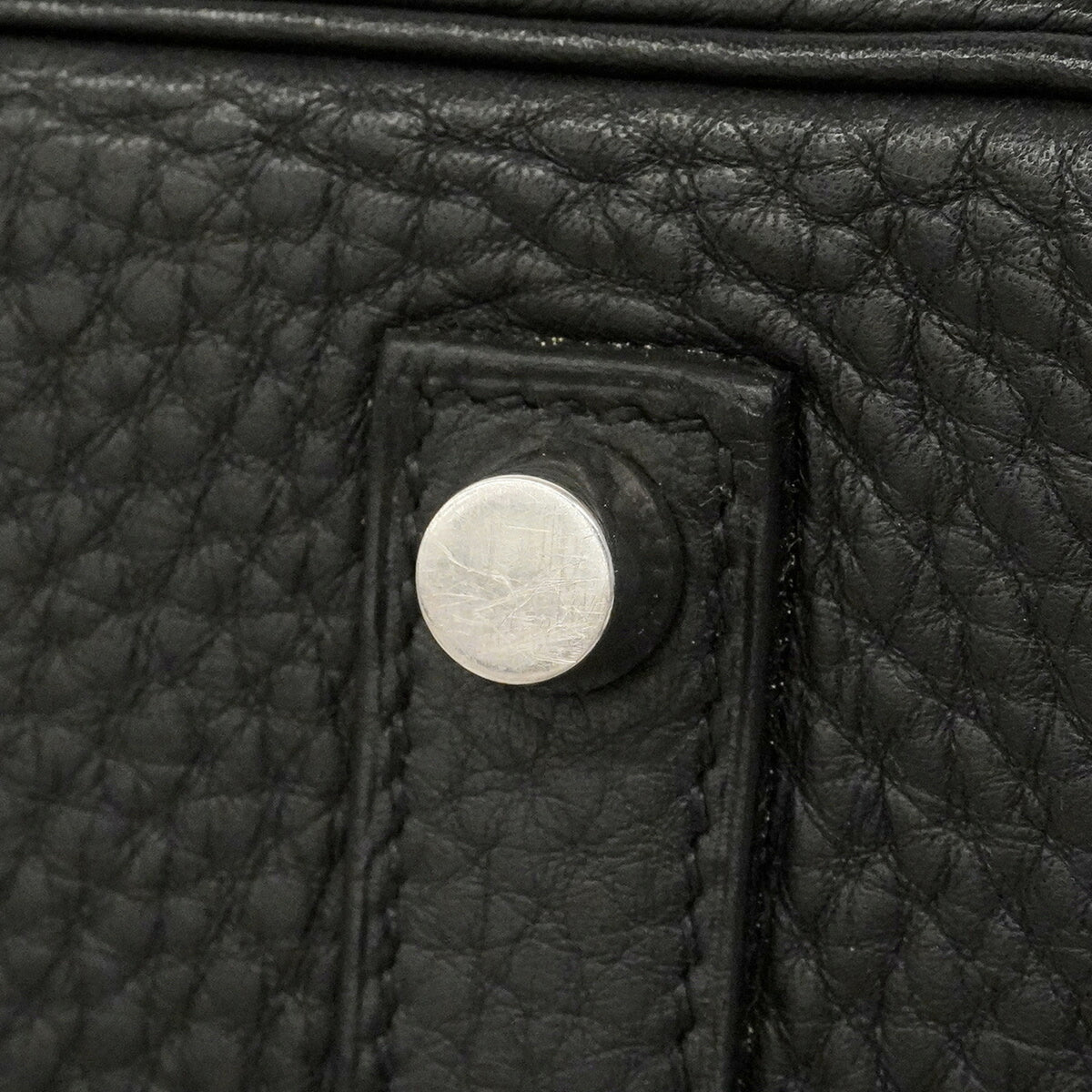 Hermes Black Togo Leather Handbag (Pre-Owned)