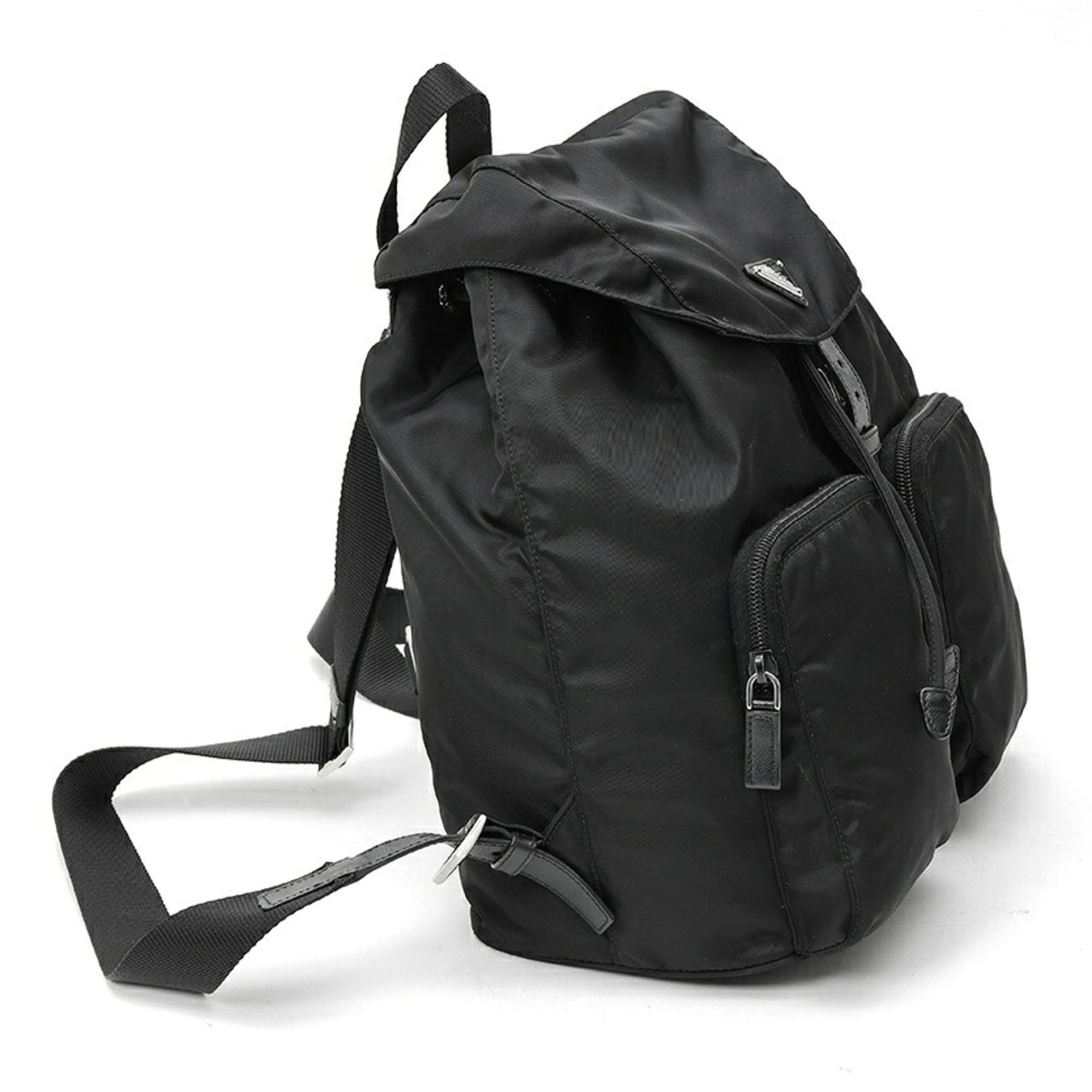 Prada Black Nylon Backpack (Pre-Owned)