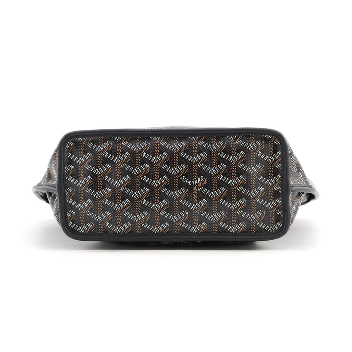 Goyard Black Pvc Leather Handbag Pouch Tote Bag (Pre-Owned)
