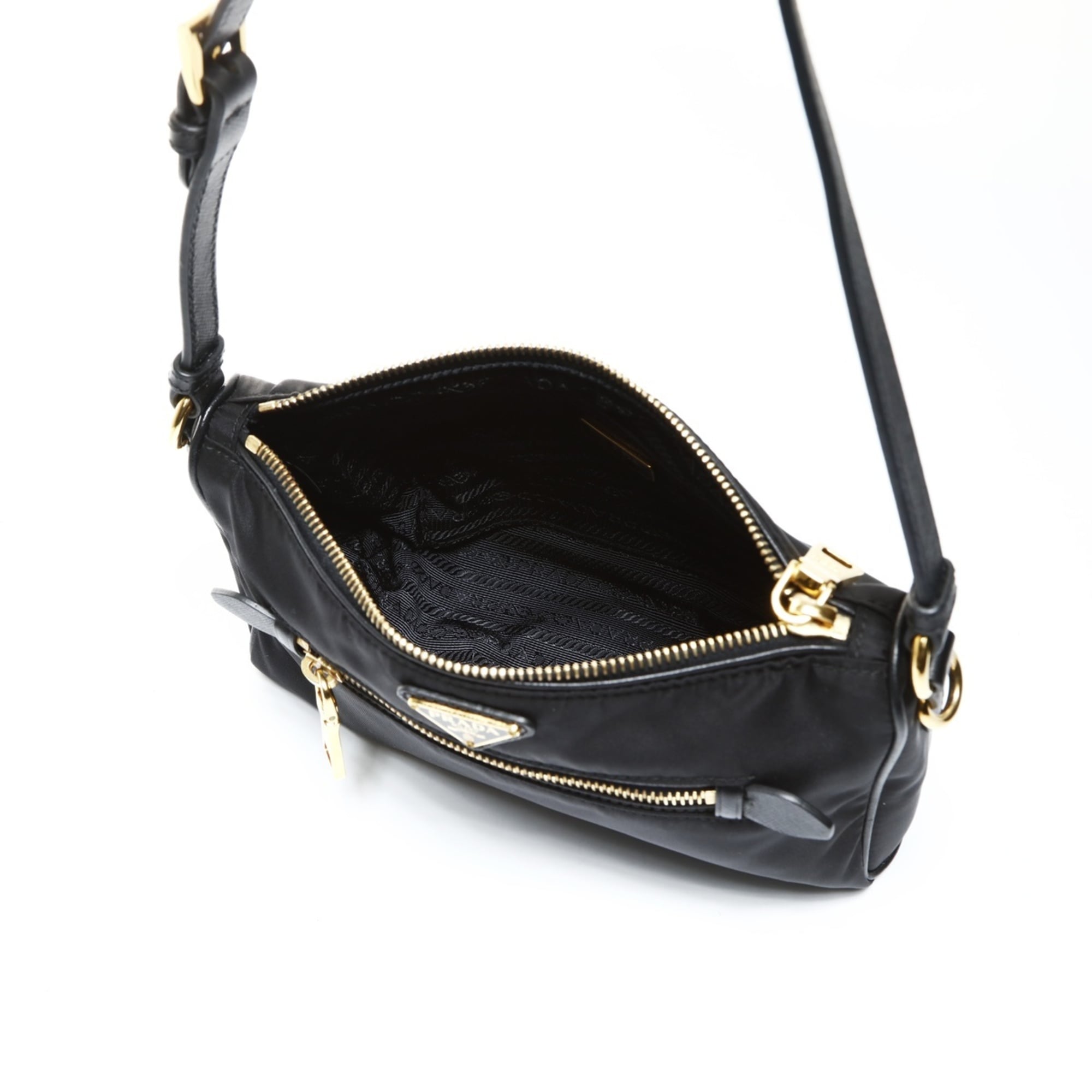 Prada Black Nylon Shoulder Bag (Pre-Owned)