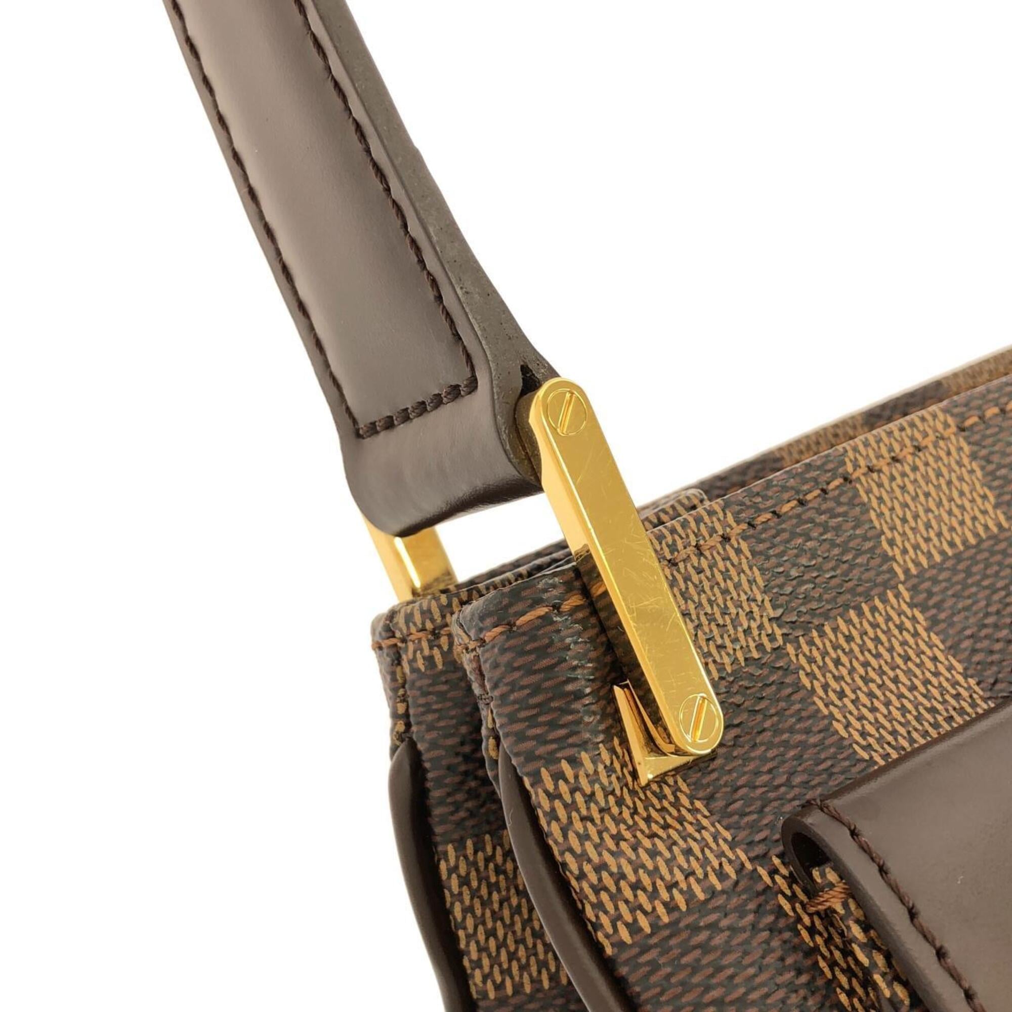 Louis Vuitton Brown Coated Canvas Shoulder Bag (Pre-Owned)
