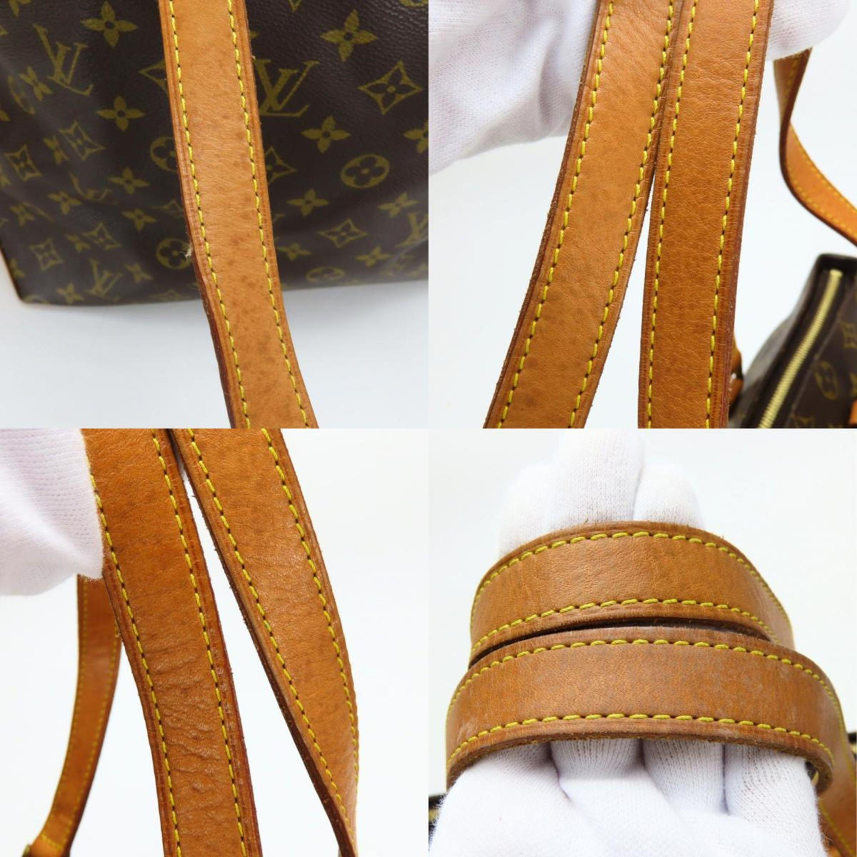 Louis Vuitton Brown Monogram Leather Tote Bag (Pre-Owned)