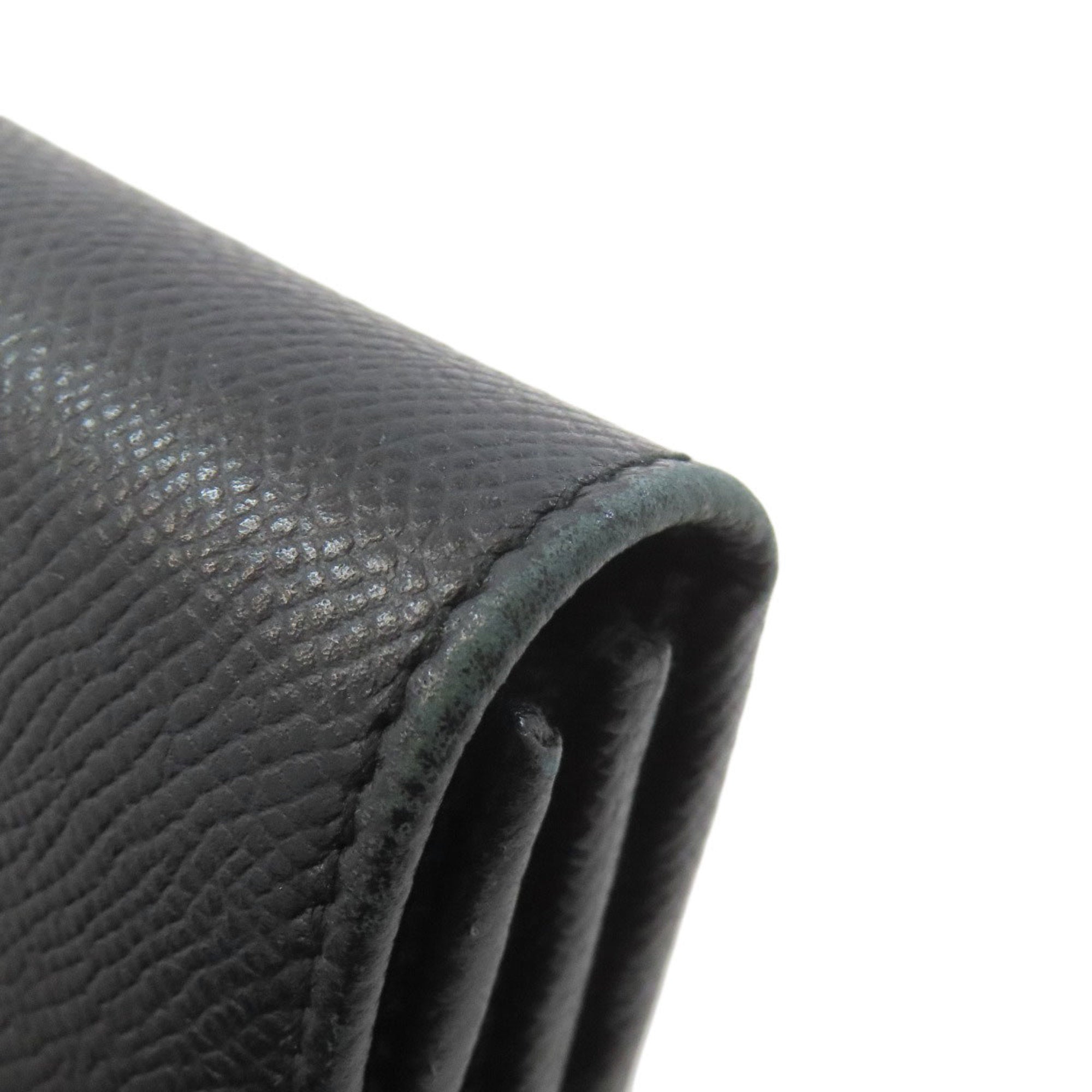 Salvatore Ferragamo Black Leather Long Wallet (Bi-Fold) (Pre-Owned)