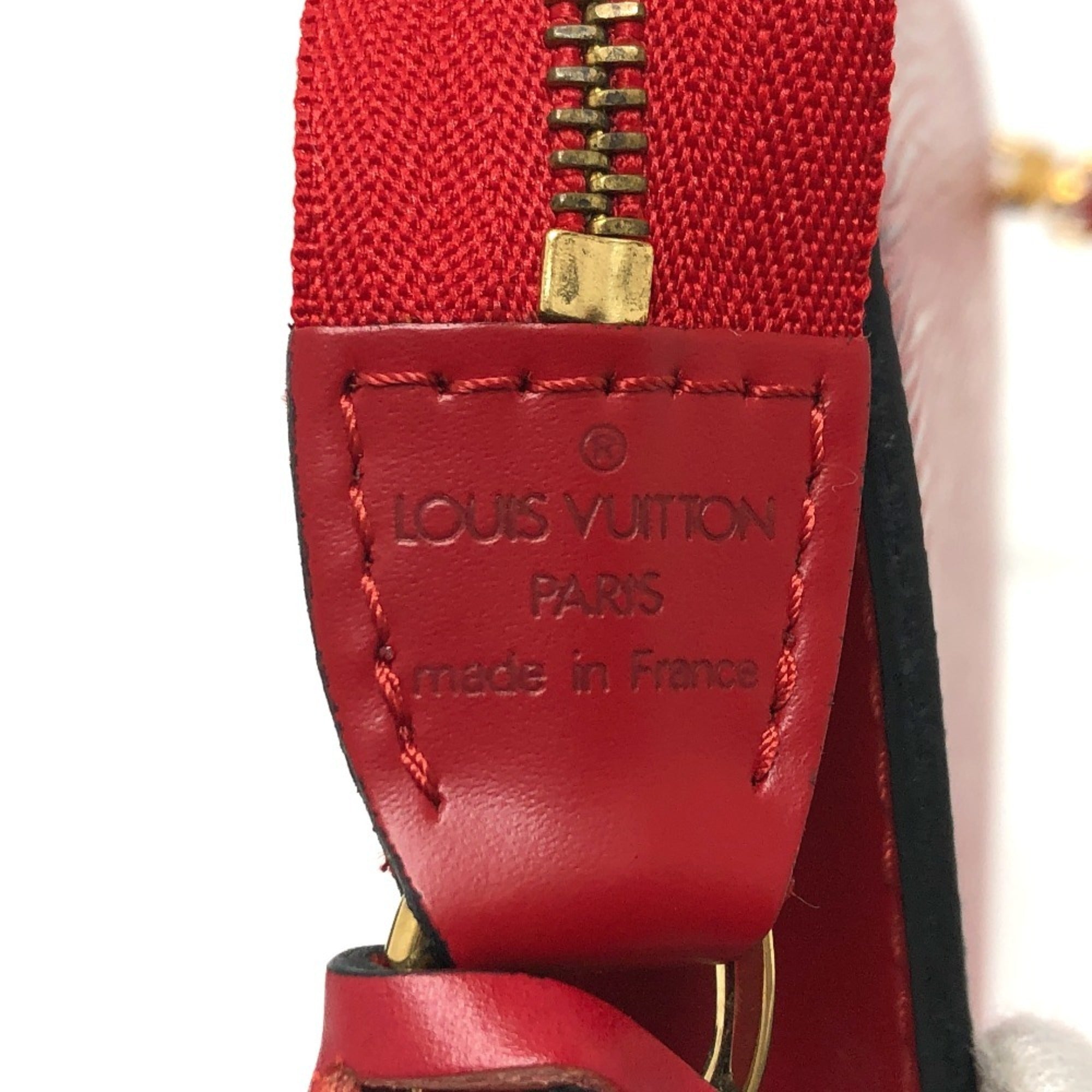 Louis Vuitton Epi Red Color Epi Leather Handbag Pochette Shoulder Bag (Pre-Owned)