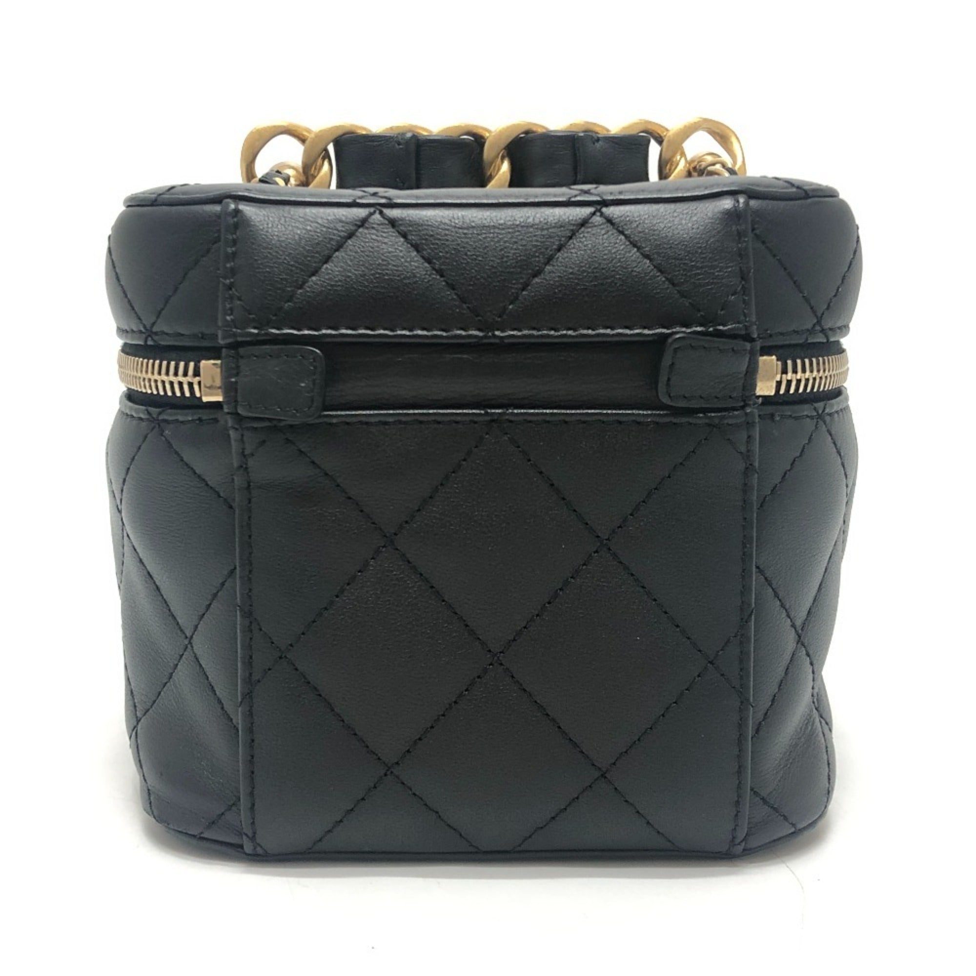 Chanel Black Shoulder Bag Vanity Bag (Pre-Owned)