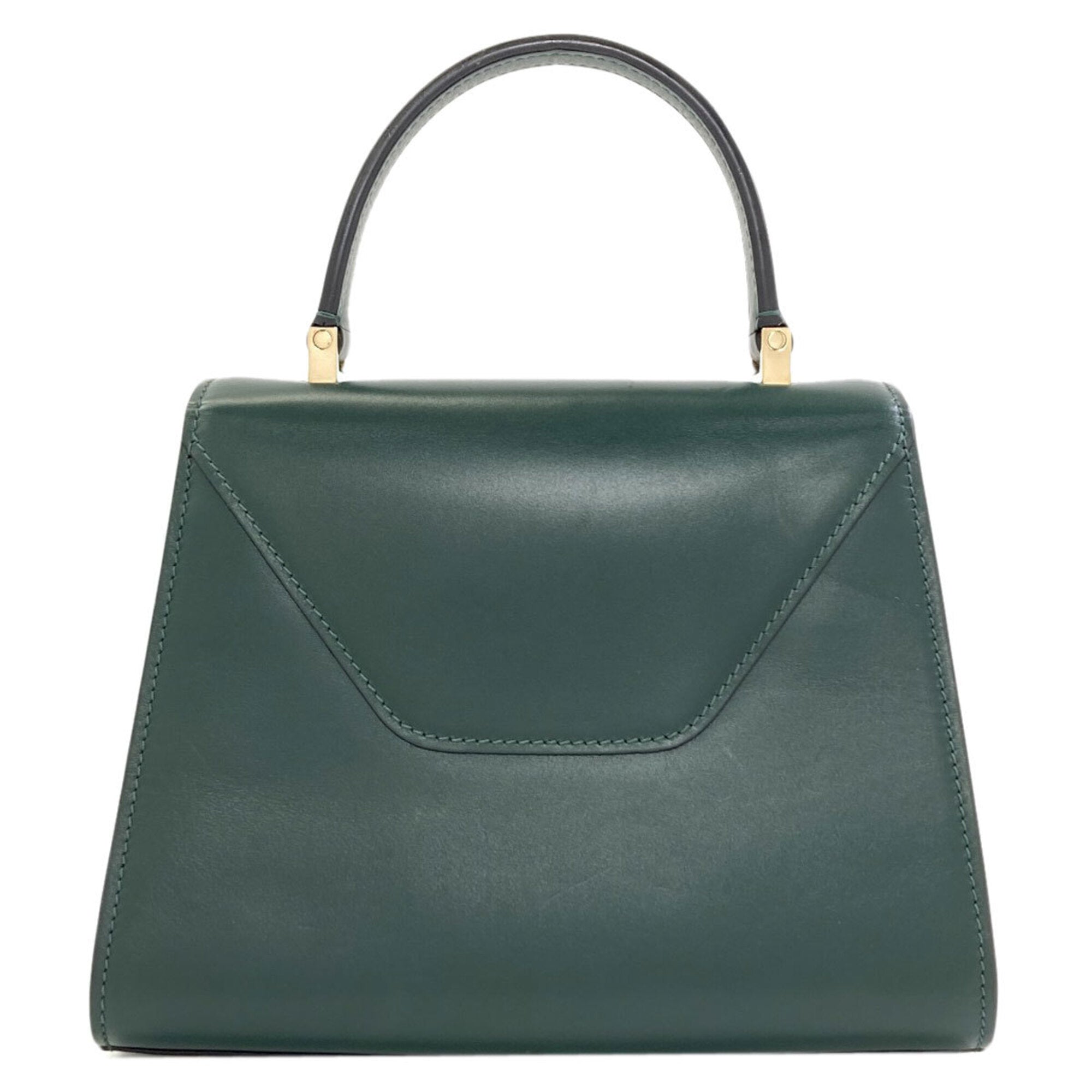 Valextra Green Handbag (Pre-Owned)