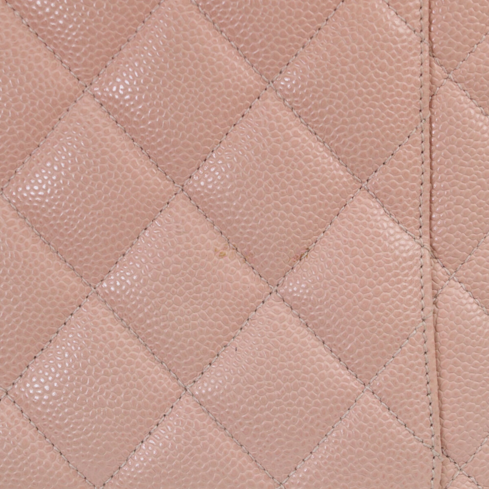 Chanel Pink Grained Calfskin Tote Bag (Pre-Owned)