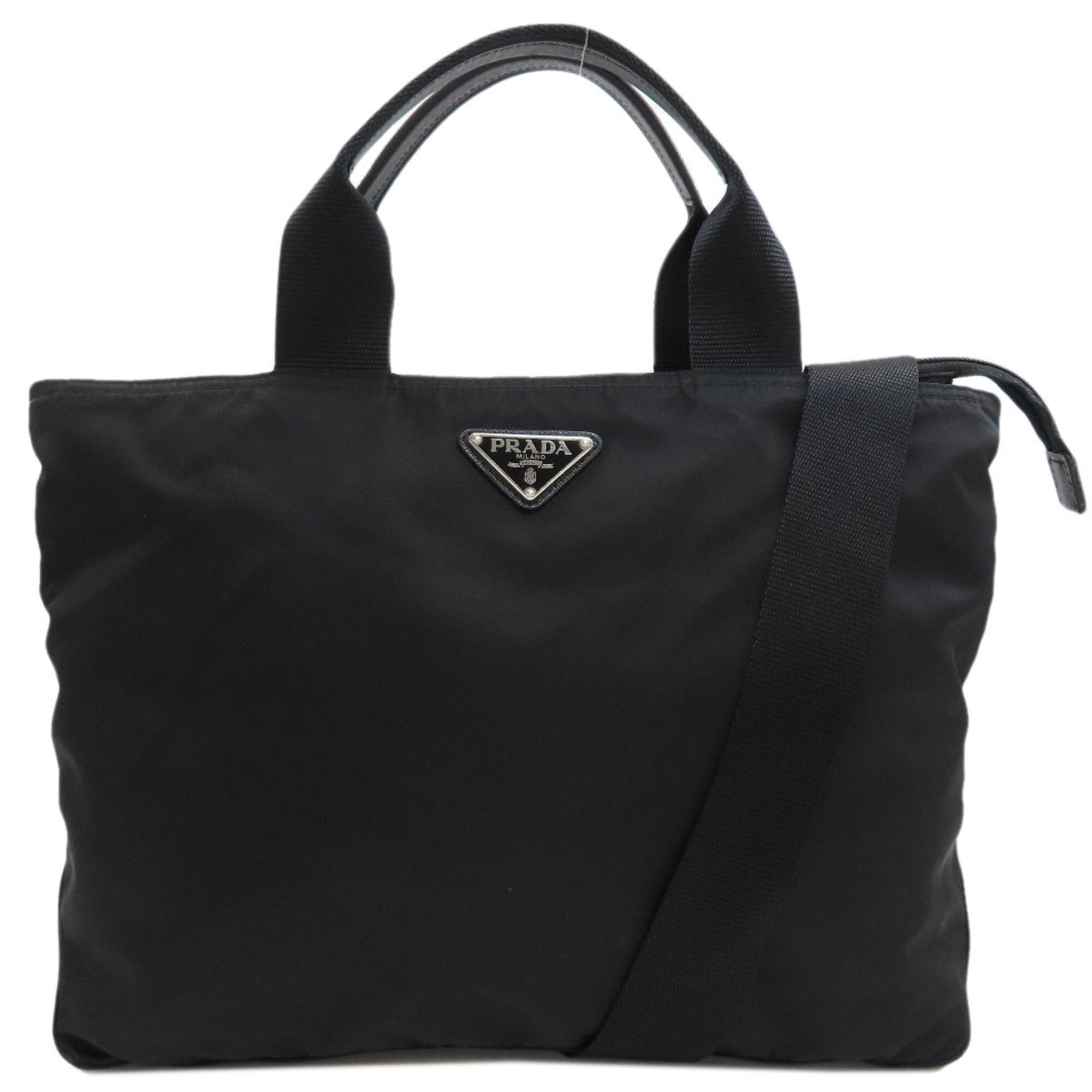Prada Black Nylon Tote Bag (Pre-Owned)