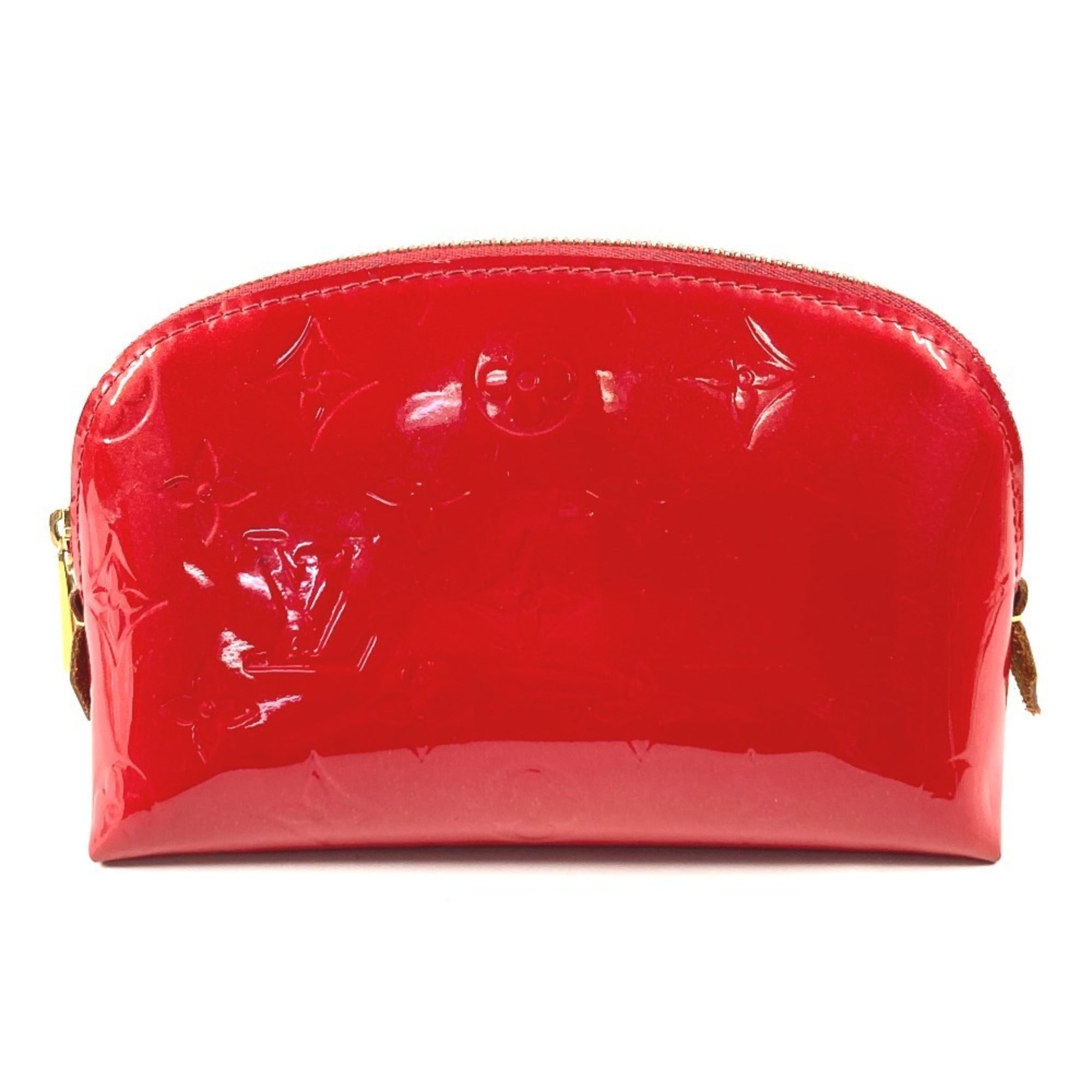 Louis Vuitton Monogram Vernis Cerise Red Color Monogram Vernis Pouch (Pre-Owned)