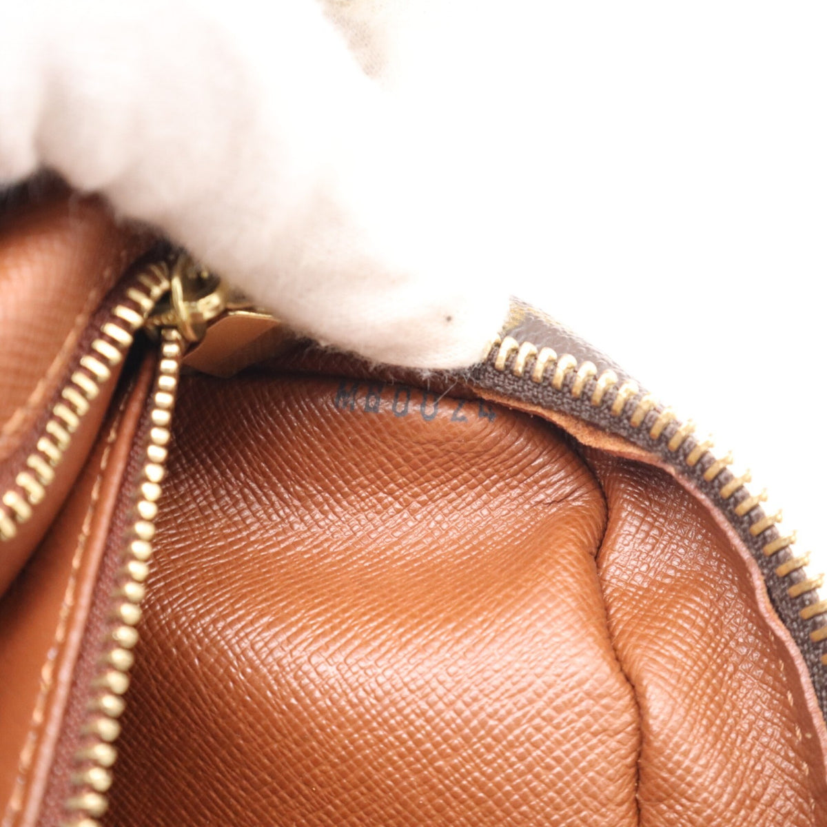 Louis Vuitton Beige Brown Monogram Coated Canvas Leather Shoulder Bag (Pre-Owned)