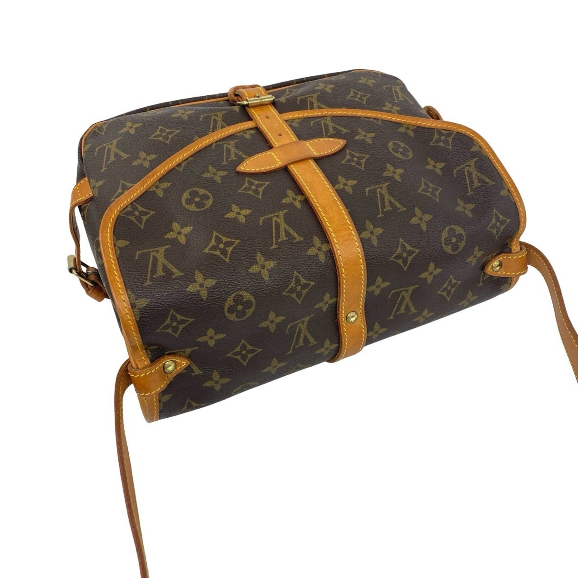 Louis Vuitton Brown Leather Pvc Pochette Shoulder Bag (Pre-Owned)