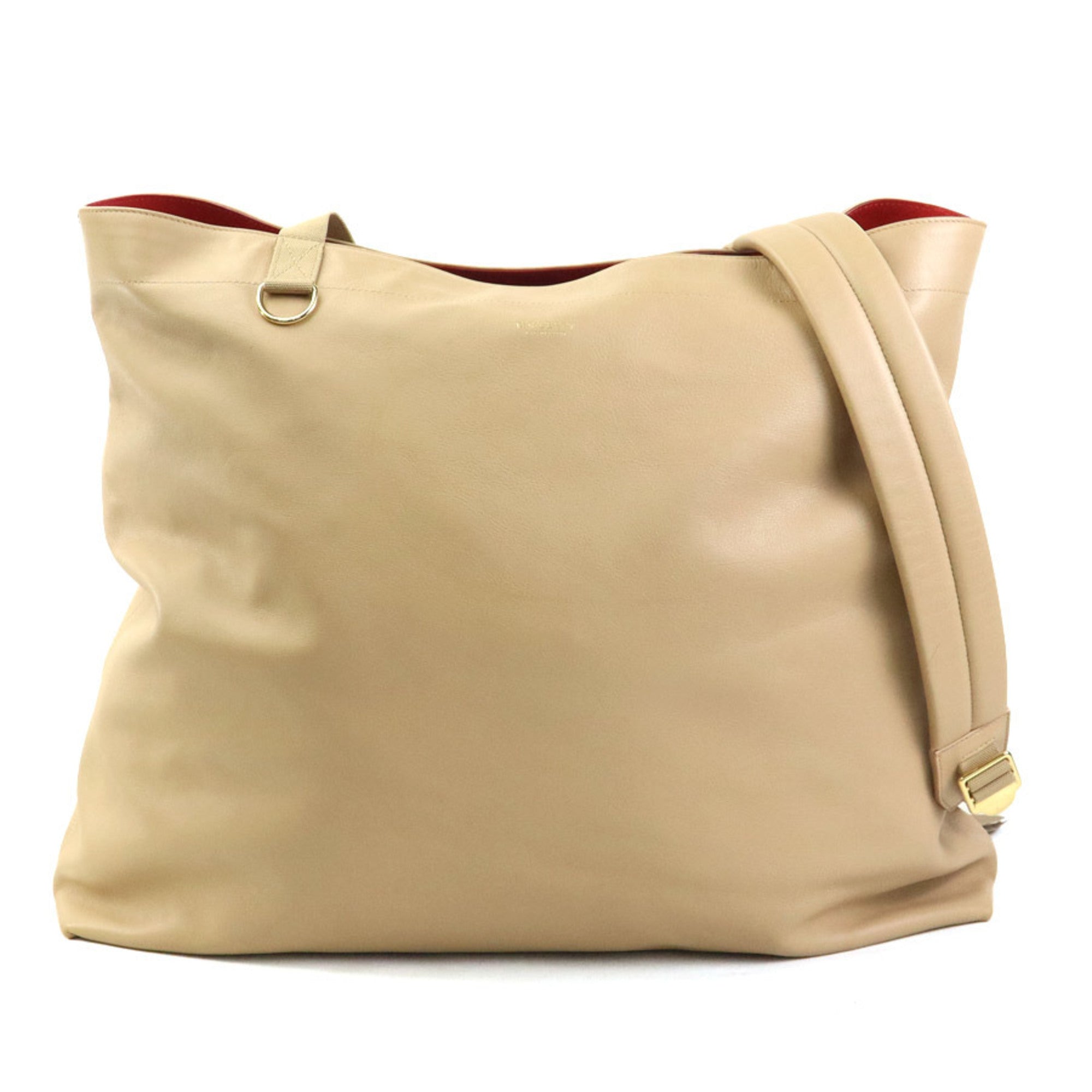 Burberry Beige Leather Shoulder Bag (Pre-Owned)