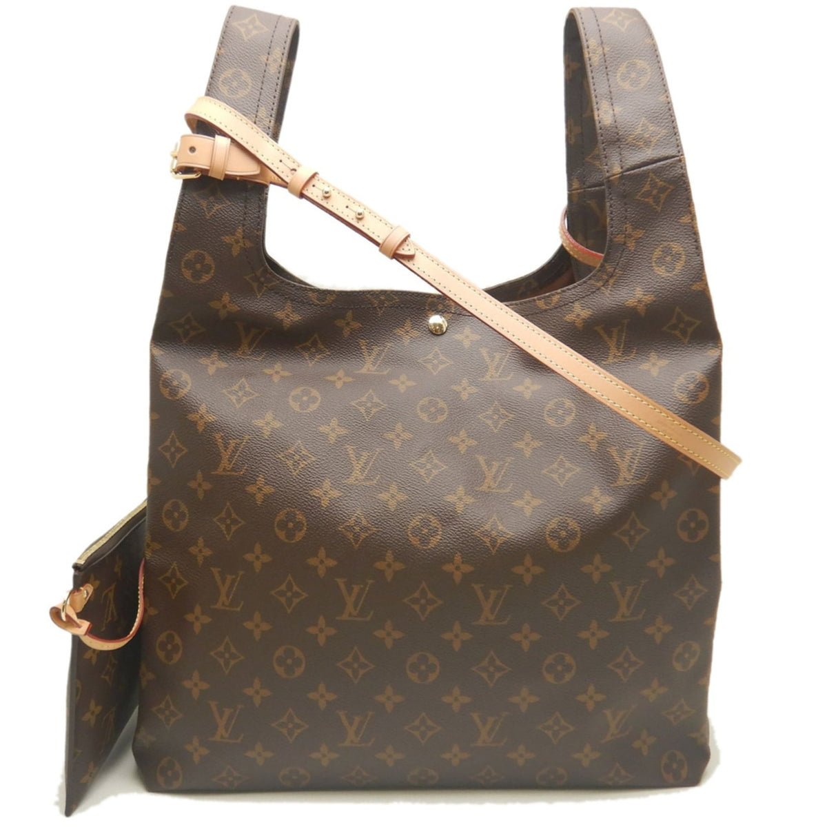 Louis Vuitton Brown Monogram Pouch Shoulder Bag (Pre-Owned)