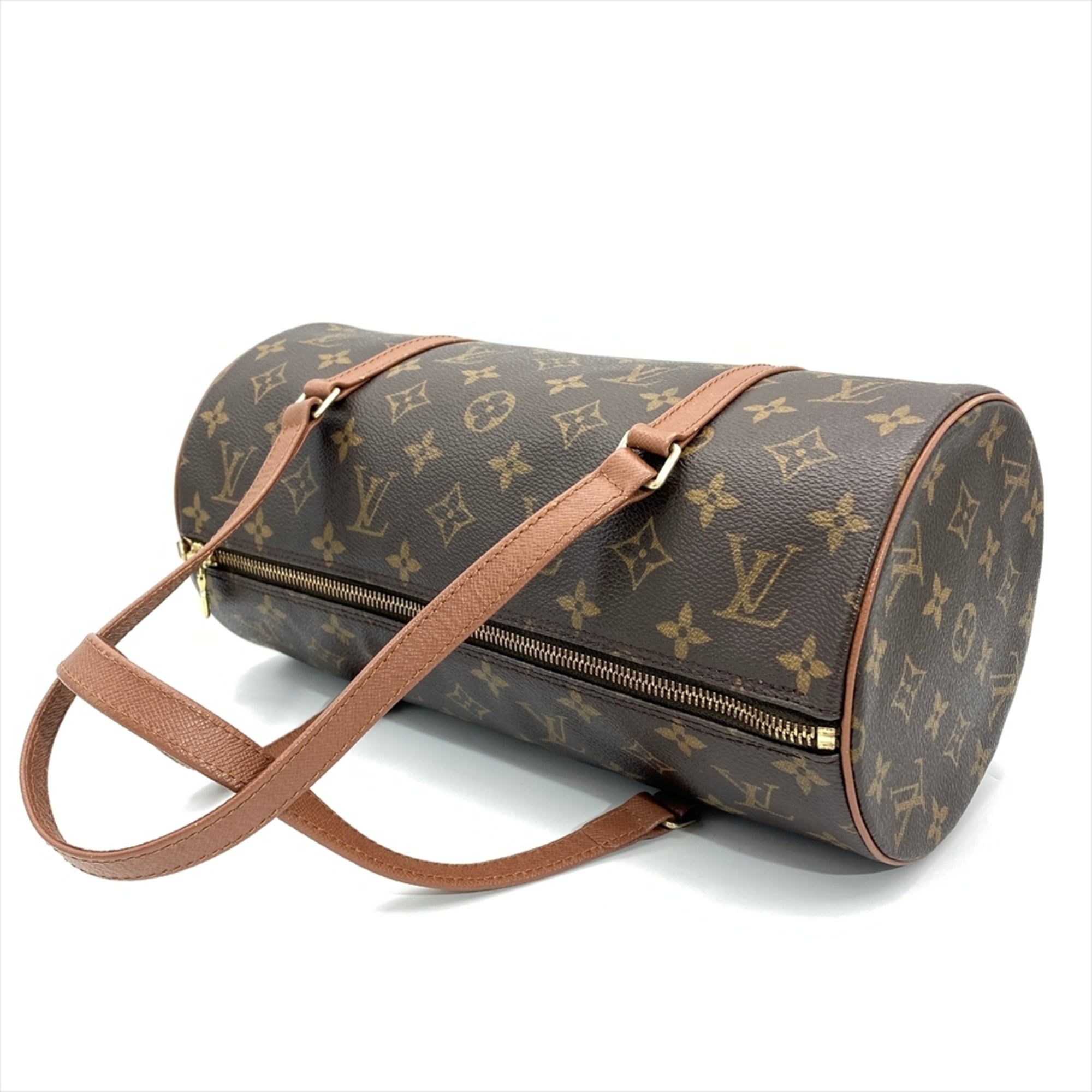Louis Vuitton Brown Monogram Canvas Handbag Pouch (Pre-Owned)