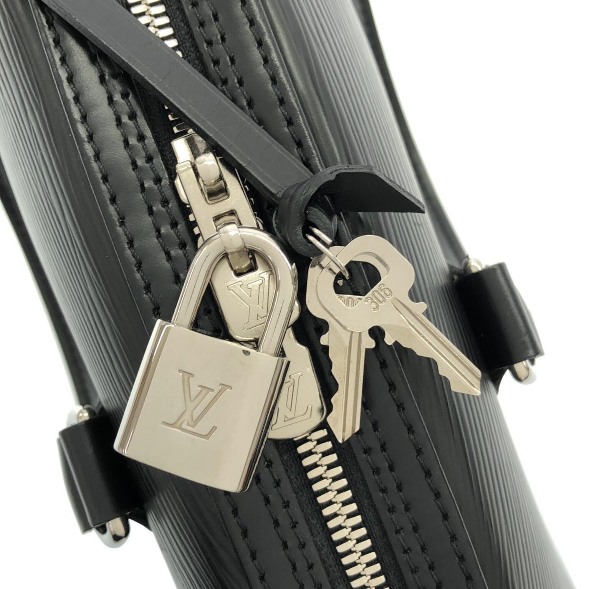 Louis Vuitton Black Leather Handbag (Pre-Owned)