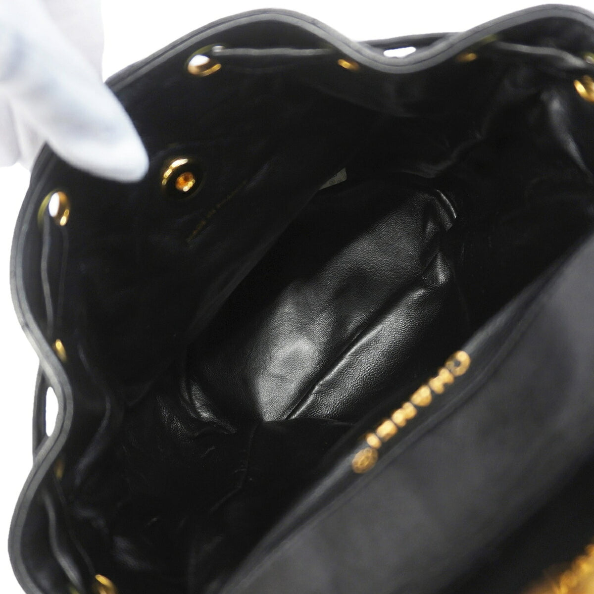Chanel Black Leather Backpack (Pre-Owned)
