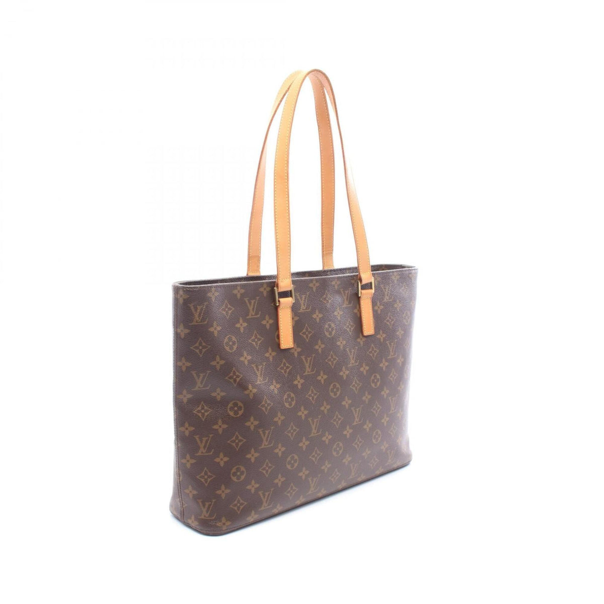 Louis Vuitton Brown Pvc Leather Handbag Tote Bag (Pre-Owned)