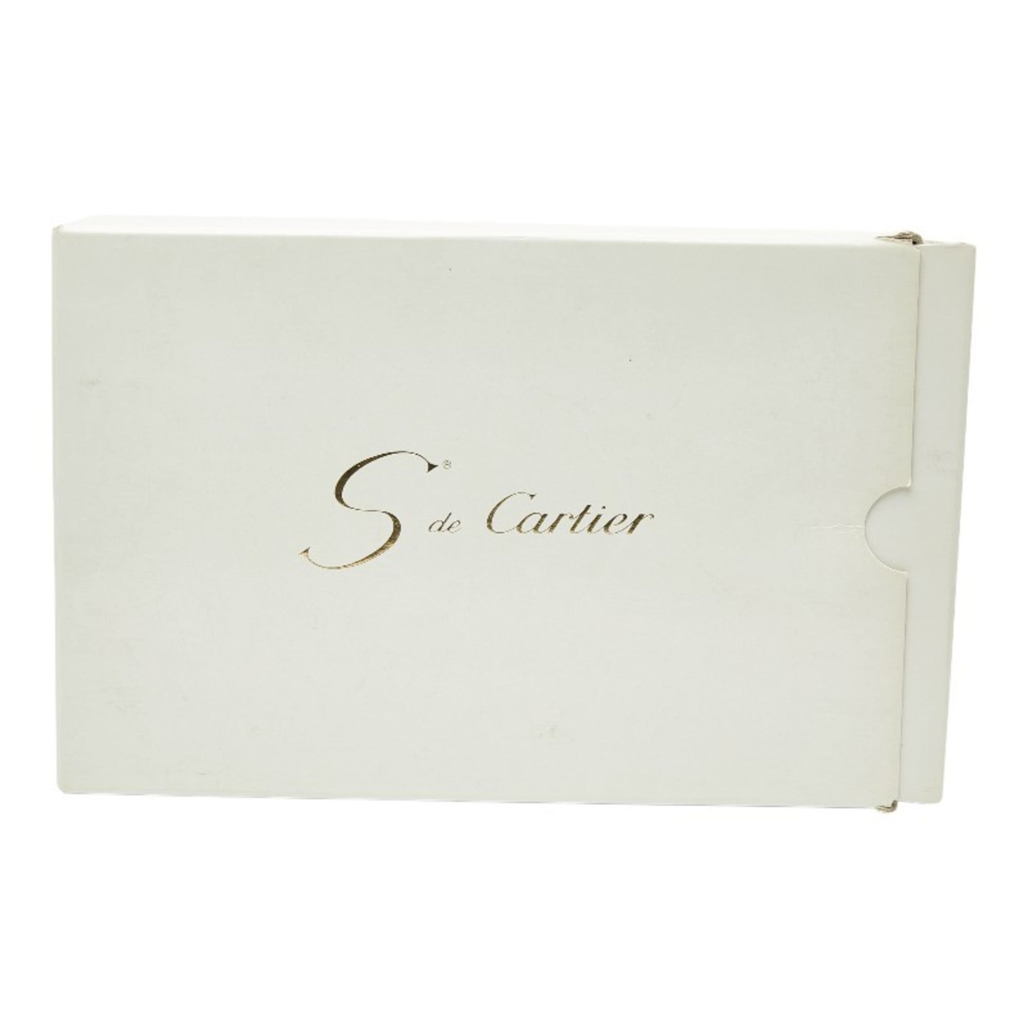 Cartier Sapphire Line Navy Leather Shoulder Bag (Pre-Owned)
