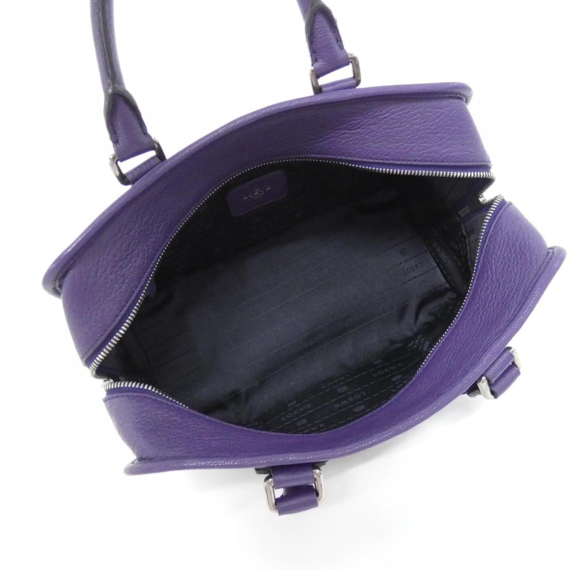 Loewe Purple Leather Handbag (Pre-Owned)