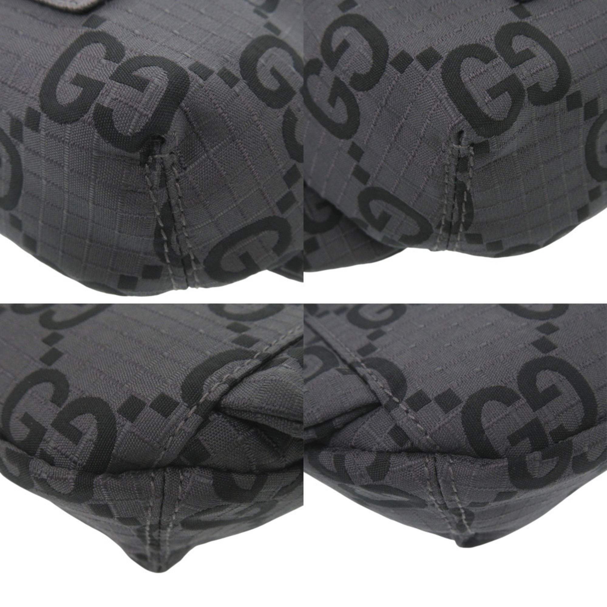 Gucci Gray Nylon Canvas Fanny Pack Sling Bag (Pre-Owned)