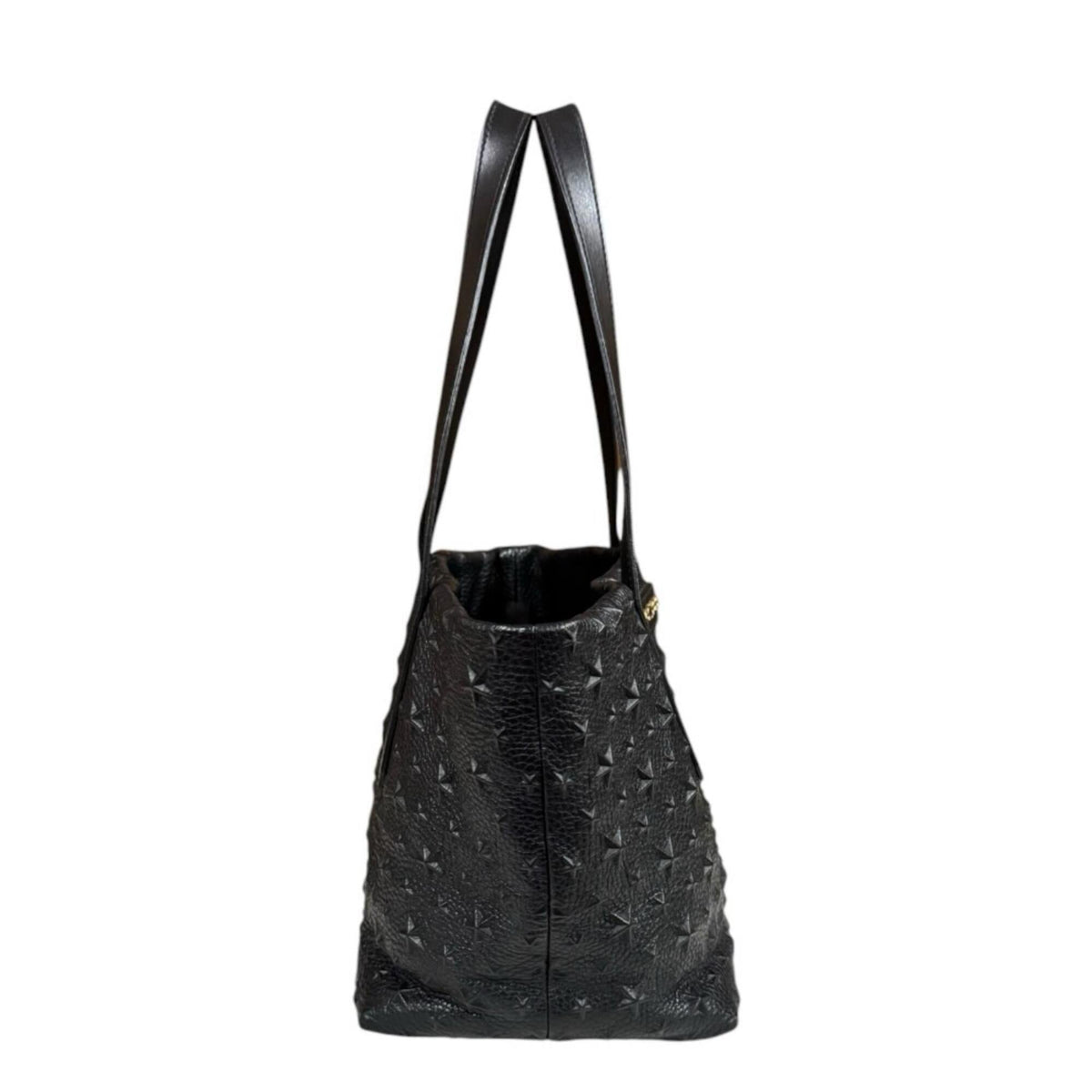 Jimmy Choo Black Leather Tote Bag (Pre-Owned)