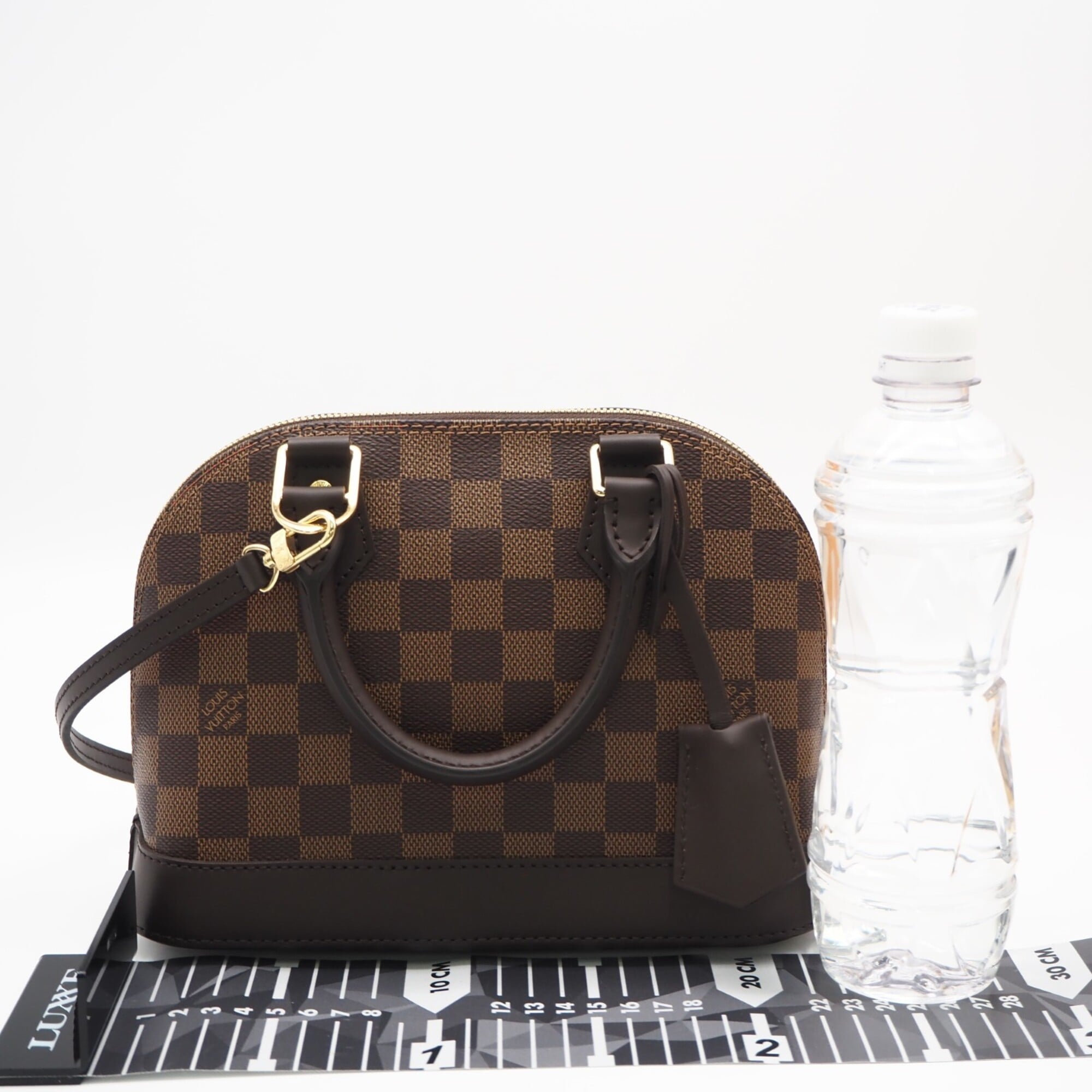 Louis Vuitton Damier Beige Brown Coated Canvas Leather Handbag (Pre-Owned)