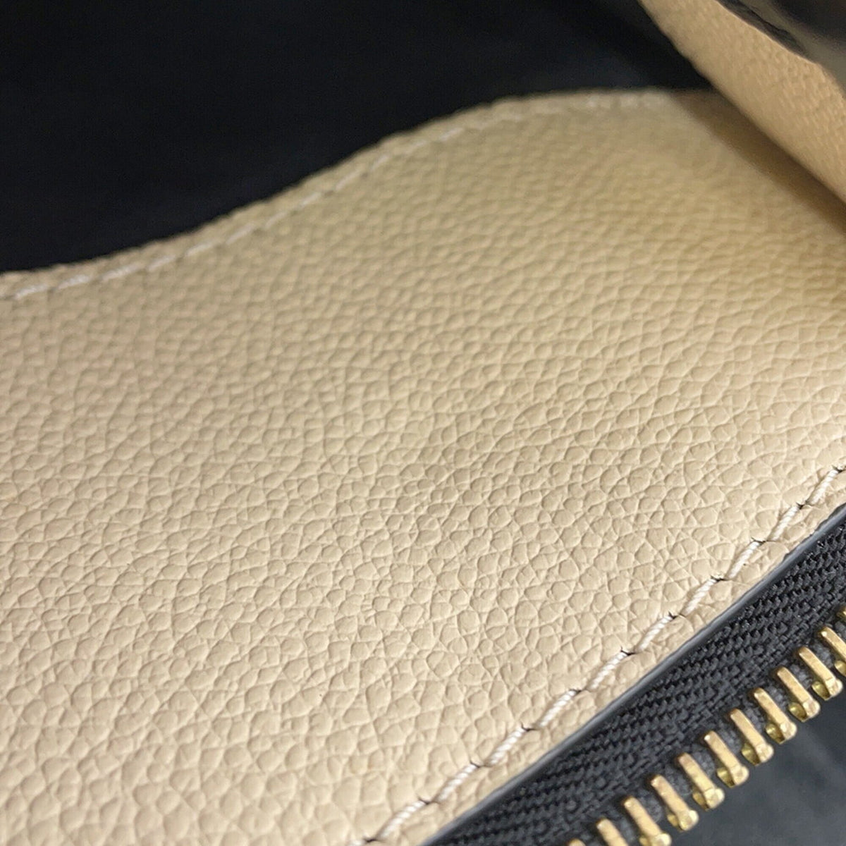 Louis Vuitton Beige Bicolor Black Monogram Noir Monogram Empreinte Handbag (Pre-Owned)