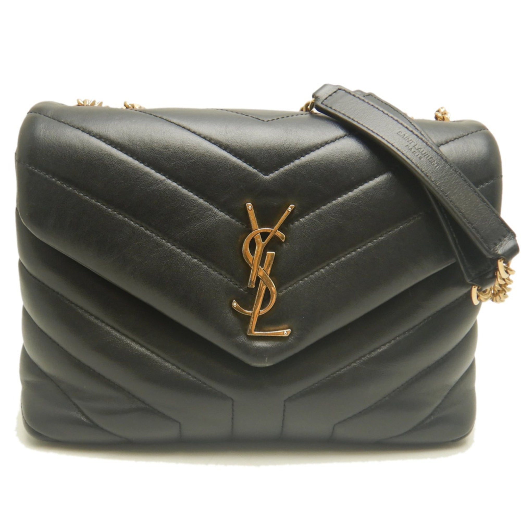 Yves Saint Laurent Black Leather Shoulder Bag (Pre-Owned)