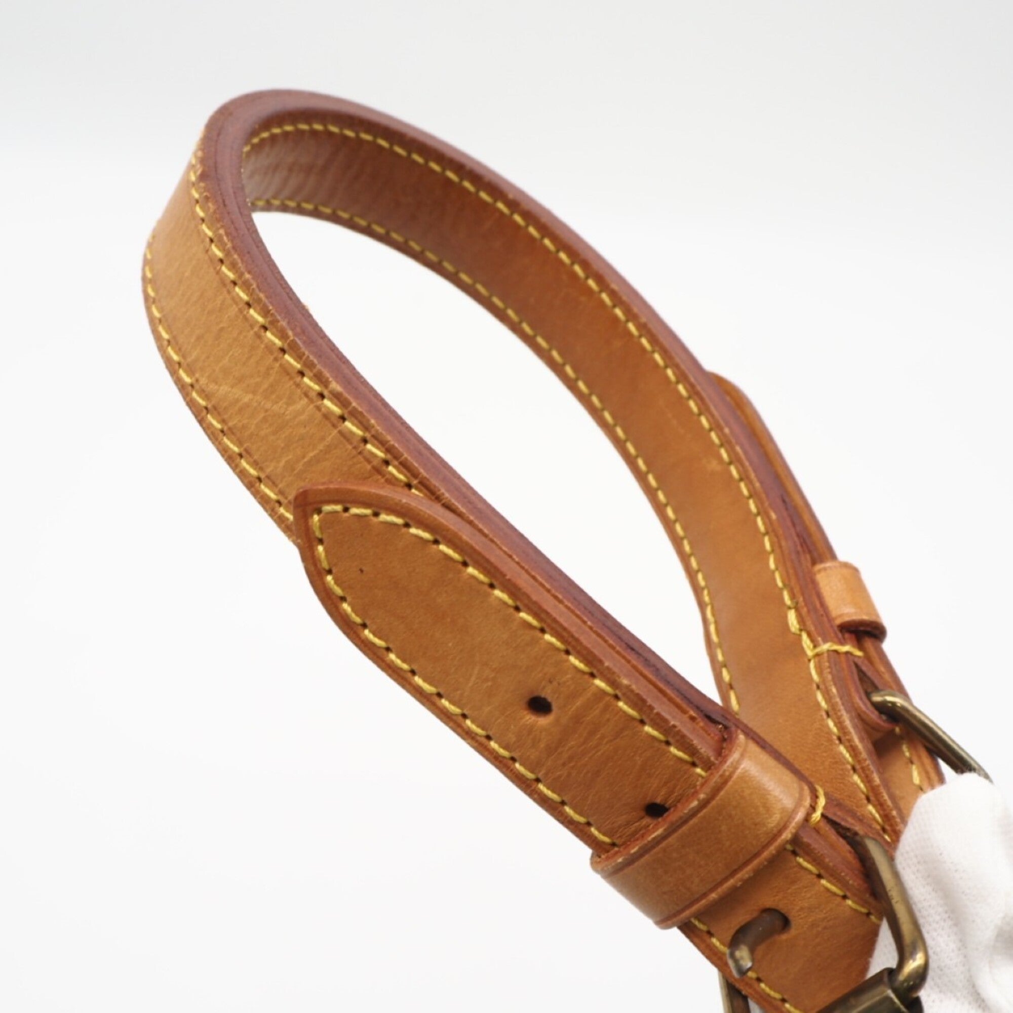 Louis Vuitton Brown Coated Canvas Leather Shoulder Bag (Pre-Owned)