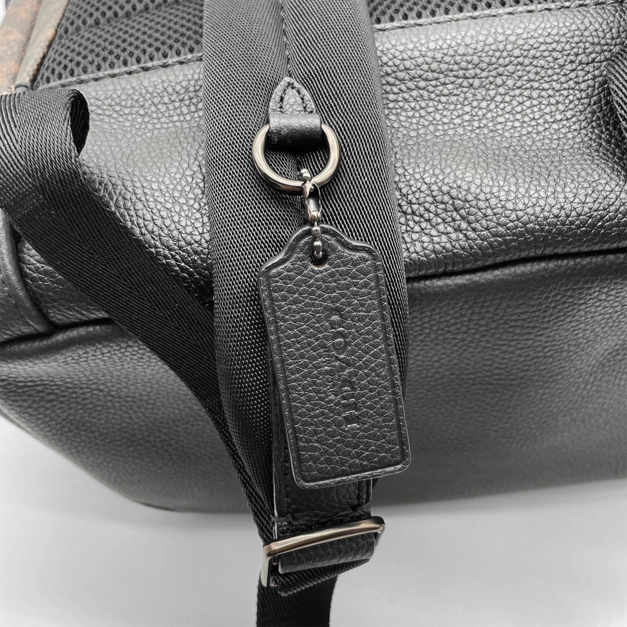 Coach Black Brown Pvc Leather Backpack (Pre-Owned)