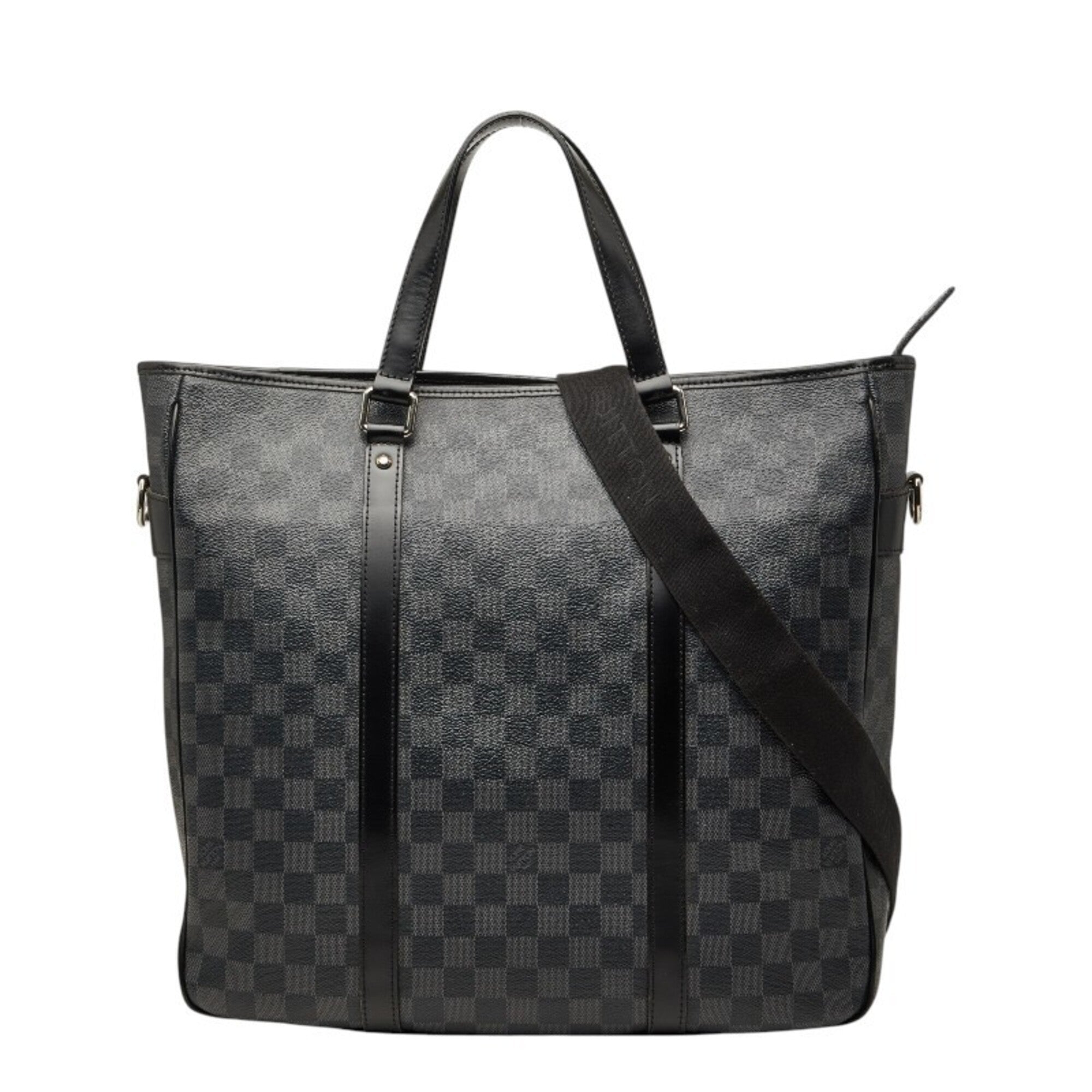 Louis Vuitton Damier Graphite Black Gray Pvc Leather Shoulder Bag (Pre-Owned)