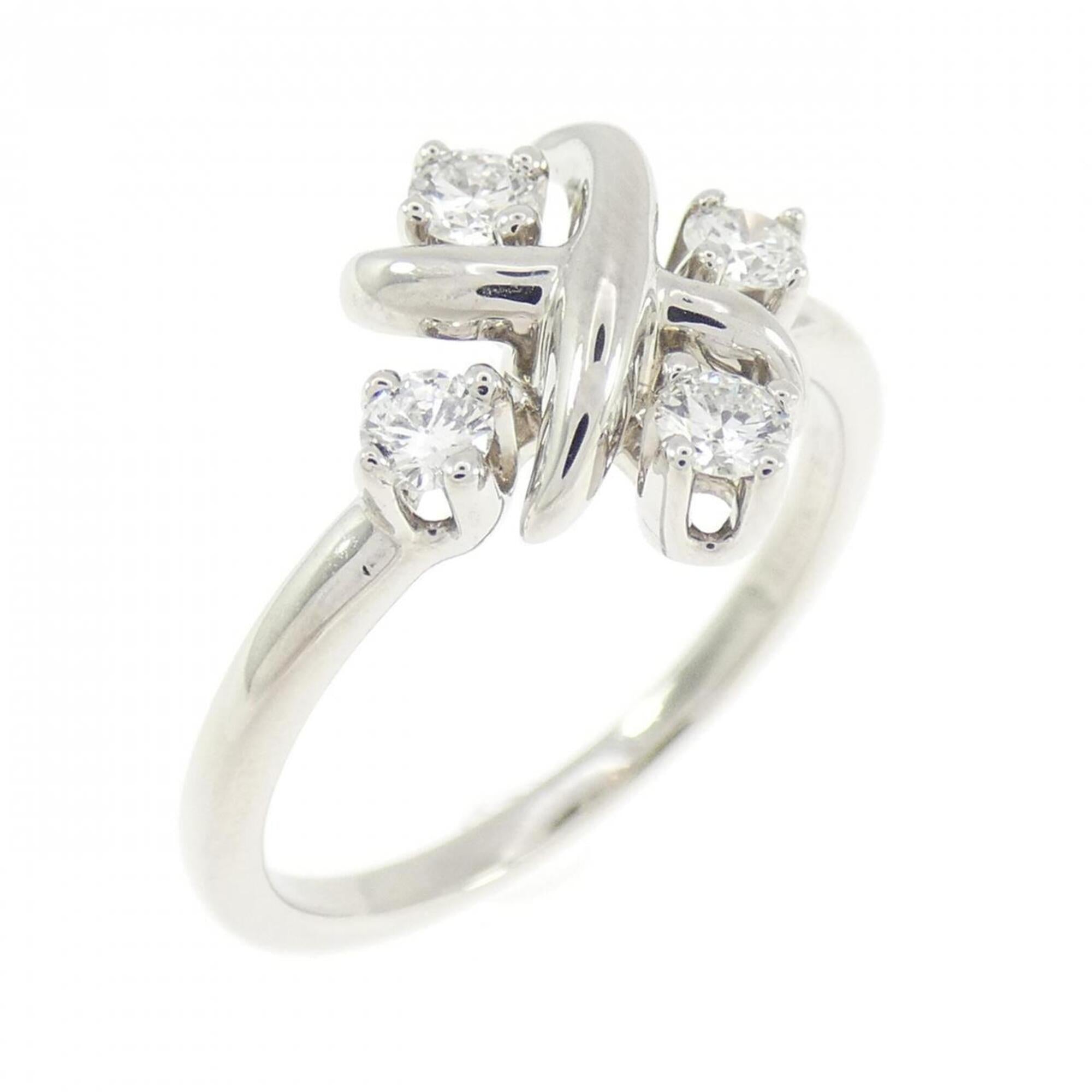 Tiffany Platinum Platinum 950 Band Ring (Pre-Owned)