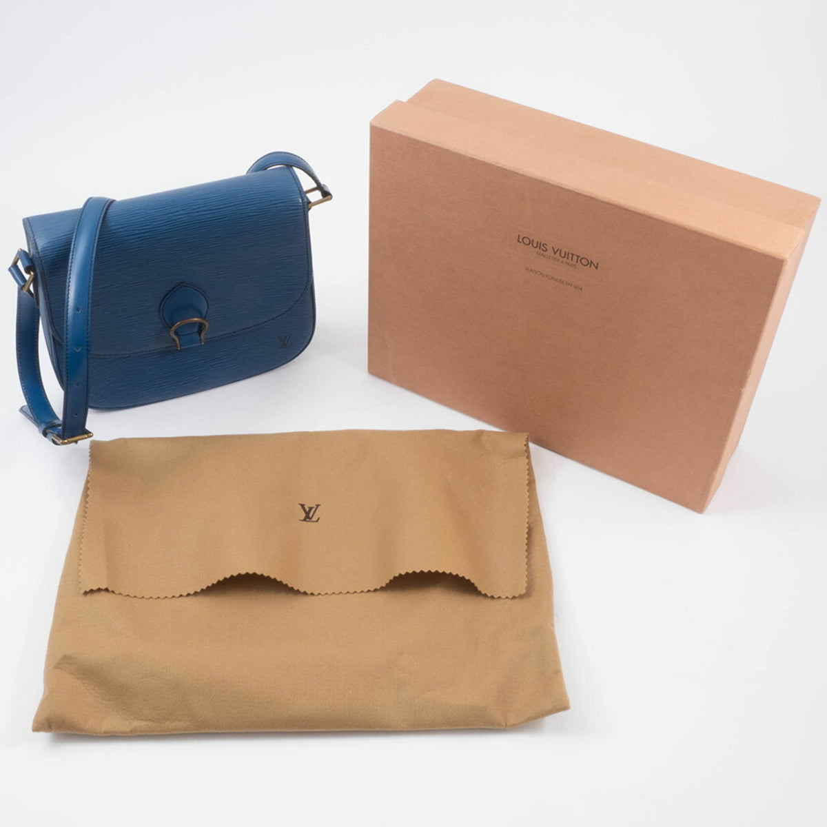 Louis Vuitton Epi Blue Epi Leather Shoulder Bag (Pre-Owned)
