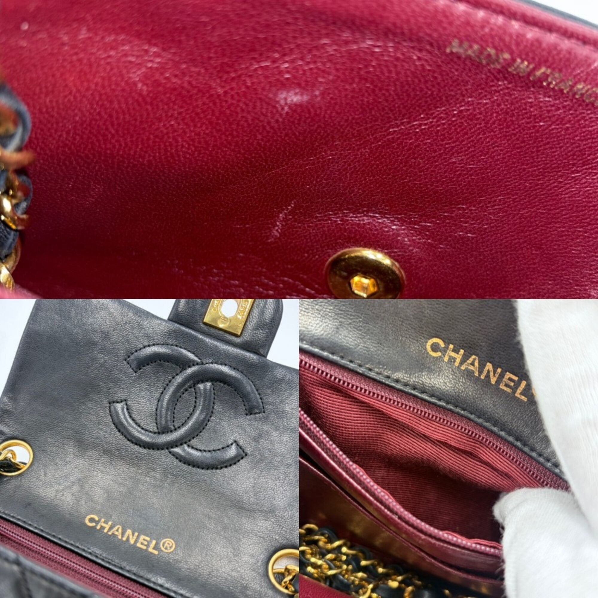 Chanel Black Leather Shoulder Bag (Pre-Owned)