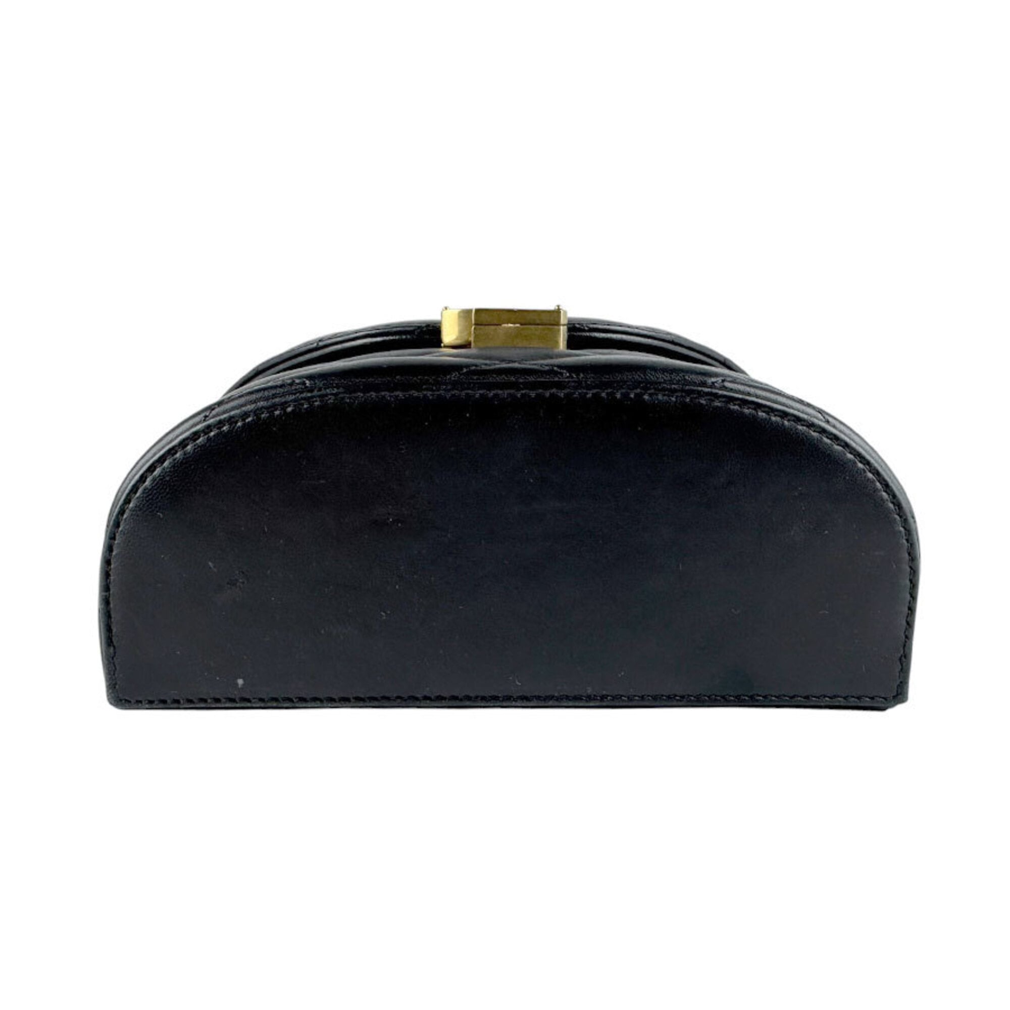 Saint Laurent Black Leather Shoulder Bag (Pre-Owned)
