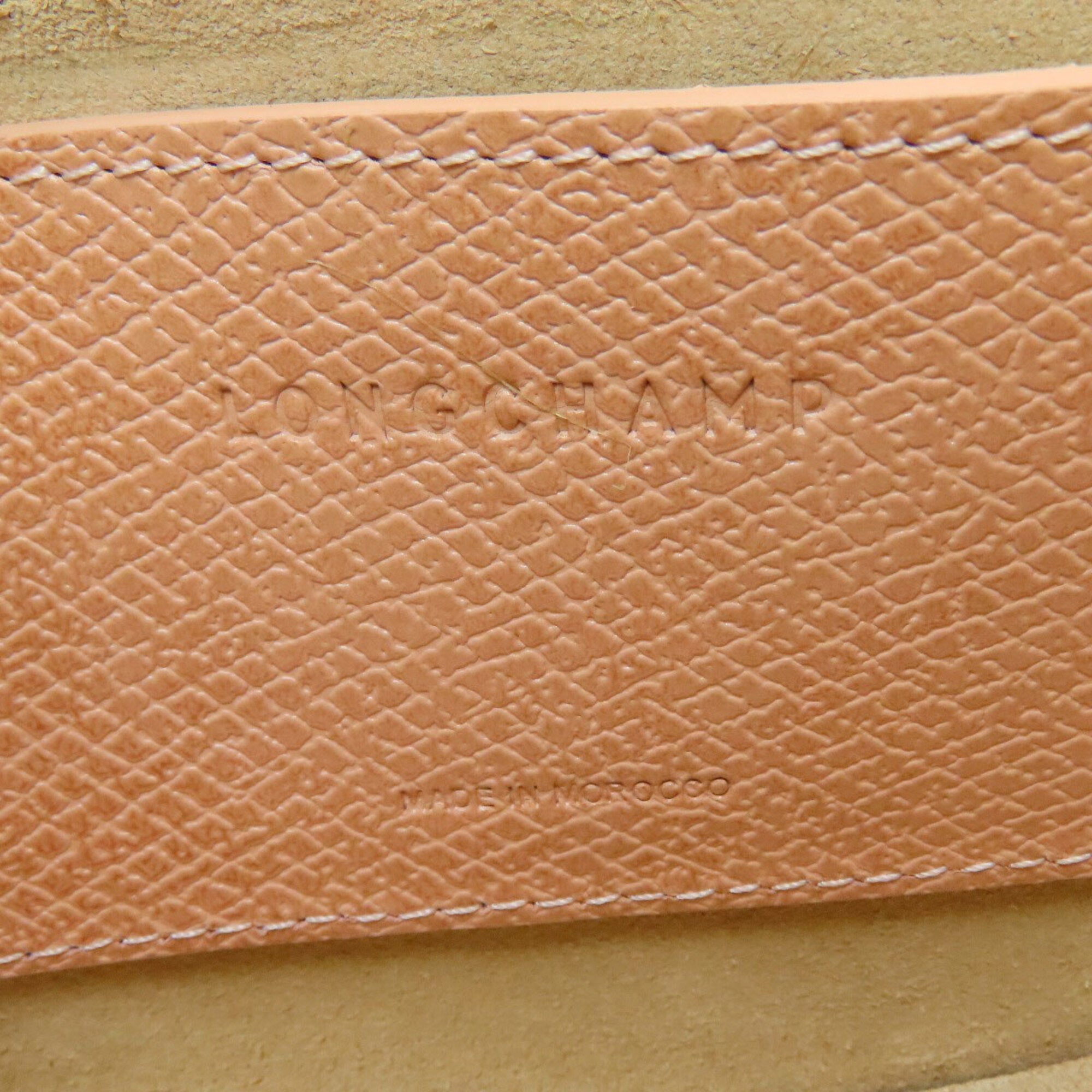 Longchamp Pink Leather Shoulder Bag (Pre-Owned)