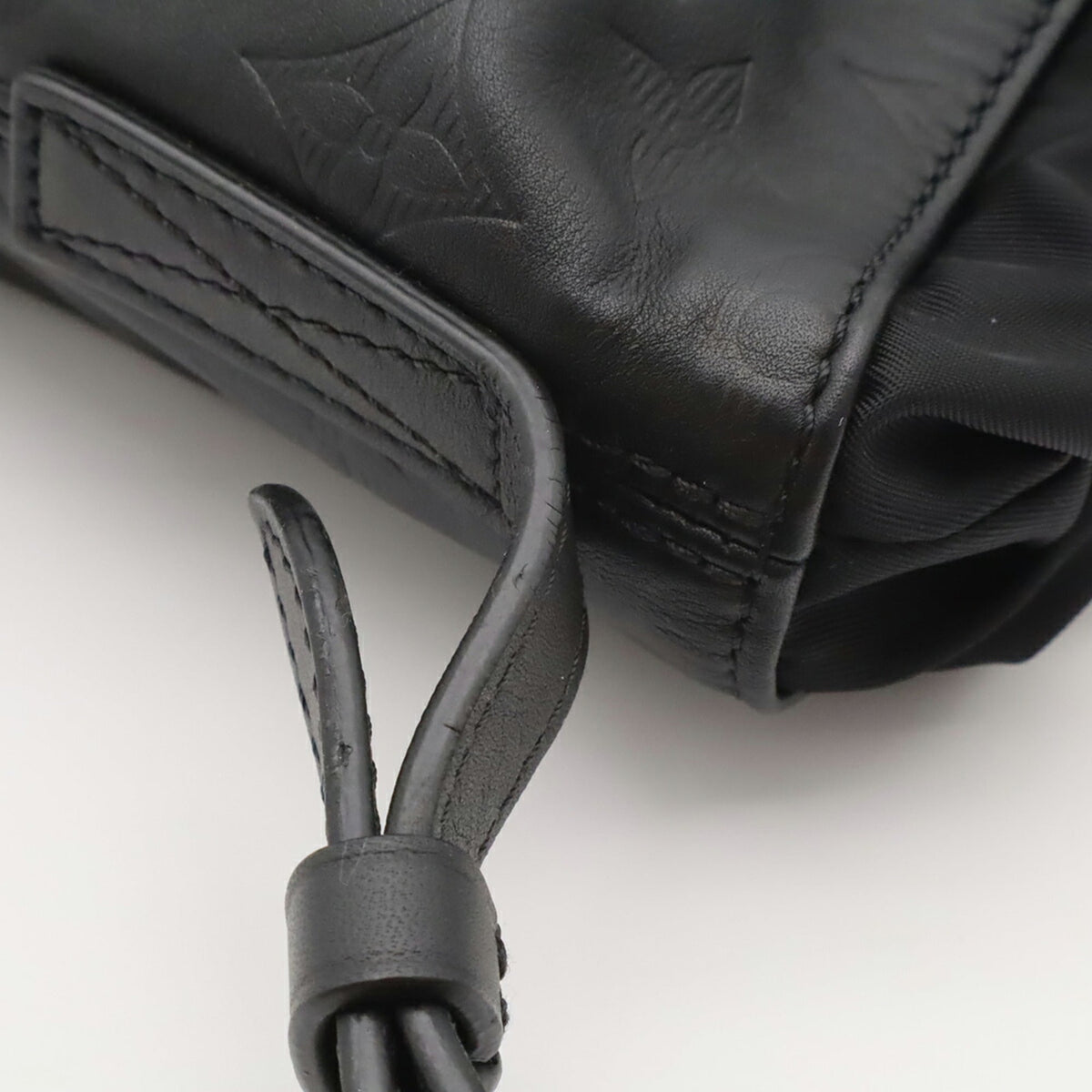Louis Vuitton Black Noir Monogram Shadow Pochette Shoulder Bag (Pre-Owned)