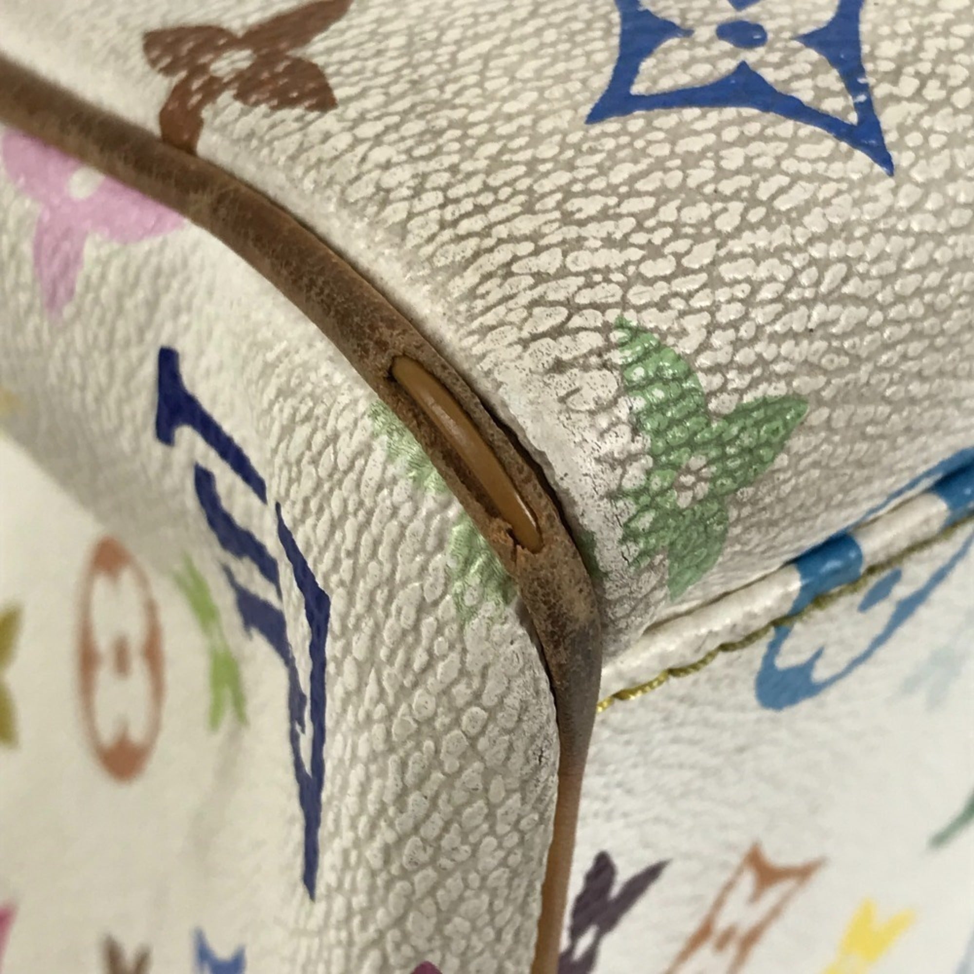 Louis Vuitton Blanc Monogram Multicolore Shoulder Bag Tote Bag (Pre-Owned)