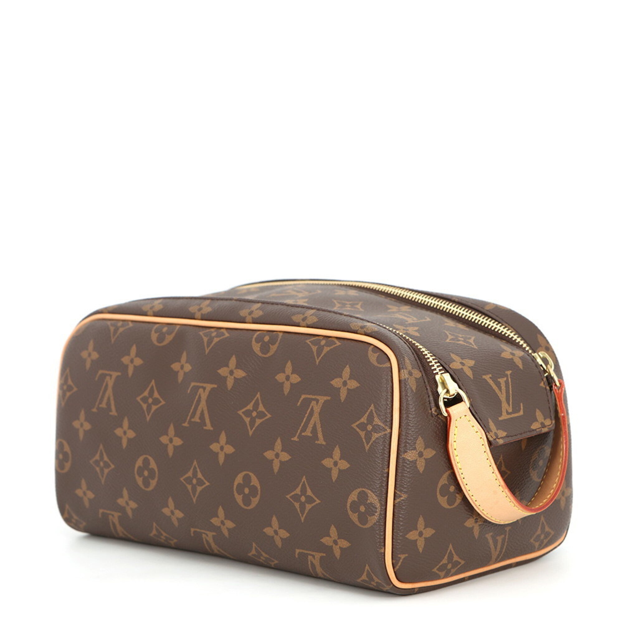 Louis Vuitton Brown Monogram Monogram Clutch Bag Handbag Pouch (Pre-Owned)