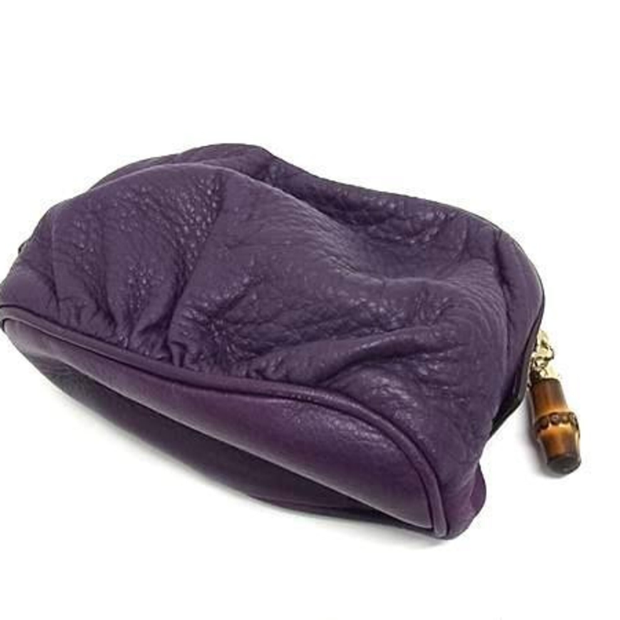 Gucci Purple Leather Pouch (Pre-Owned)