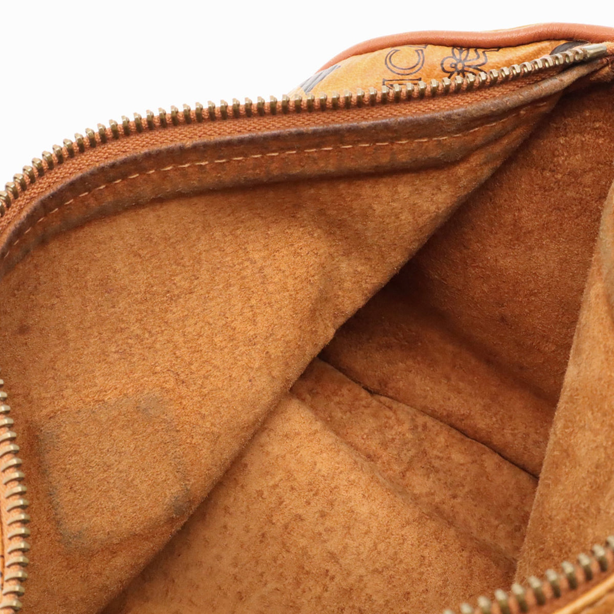 Mcm Camel Coated Canvas Pochette Shoulder Bag (Pre-Owned)