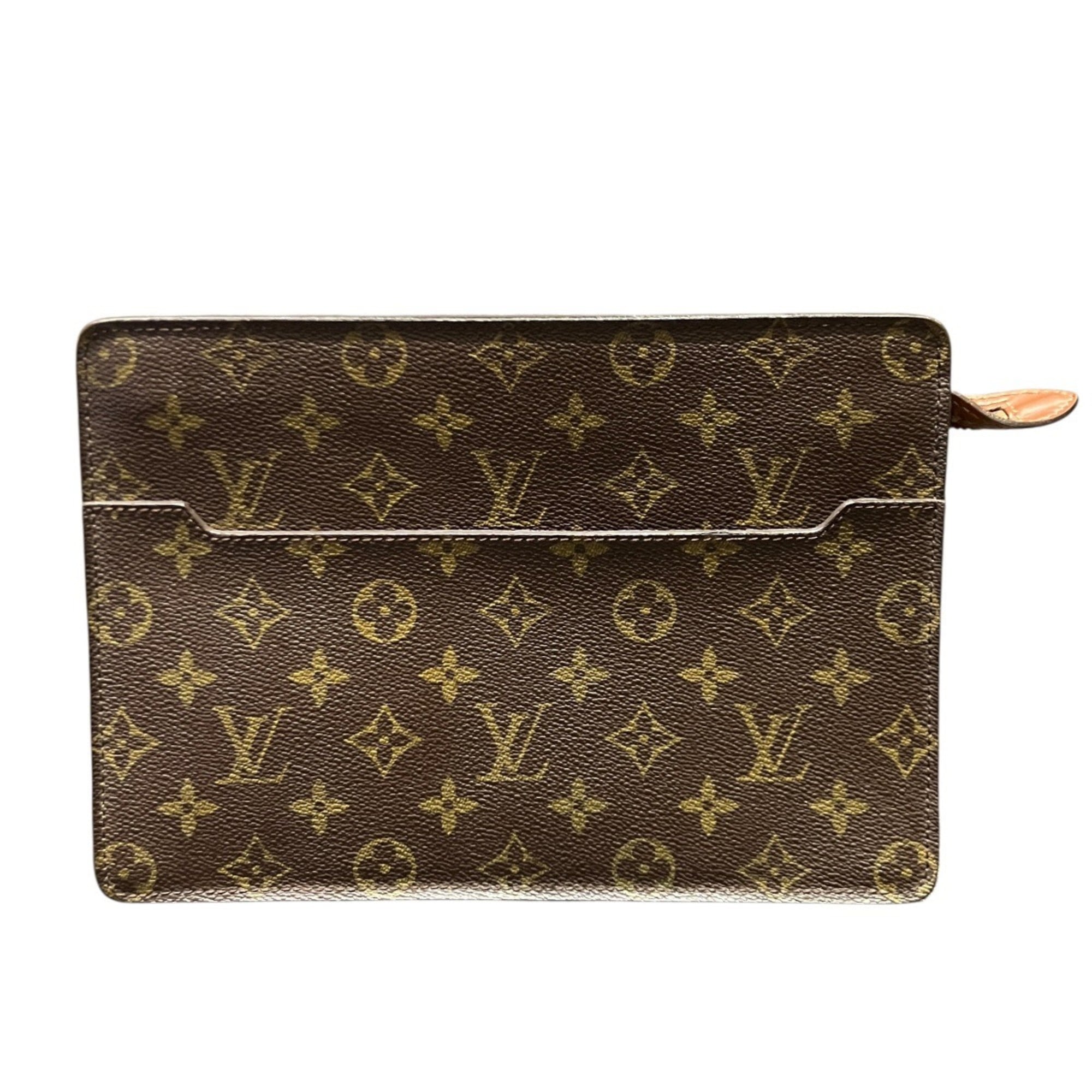 Louis Vuitton Brown Monogram Clutch Bag Pochette (Pre-Owned)