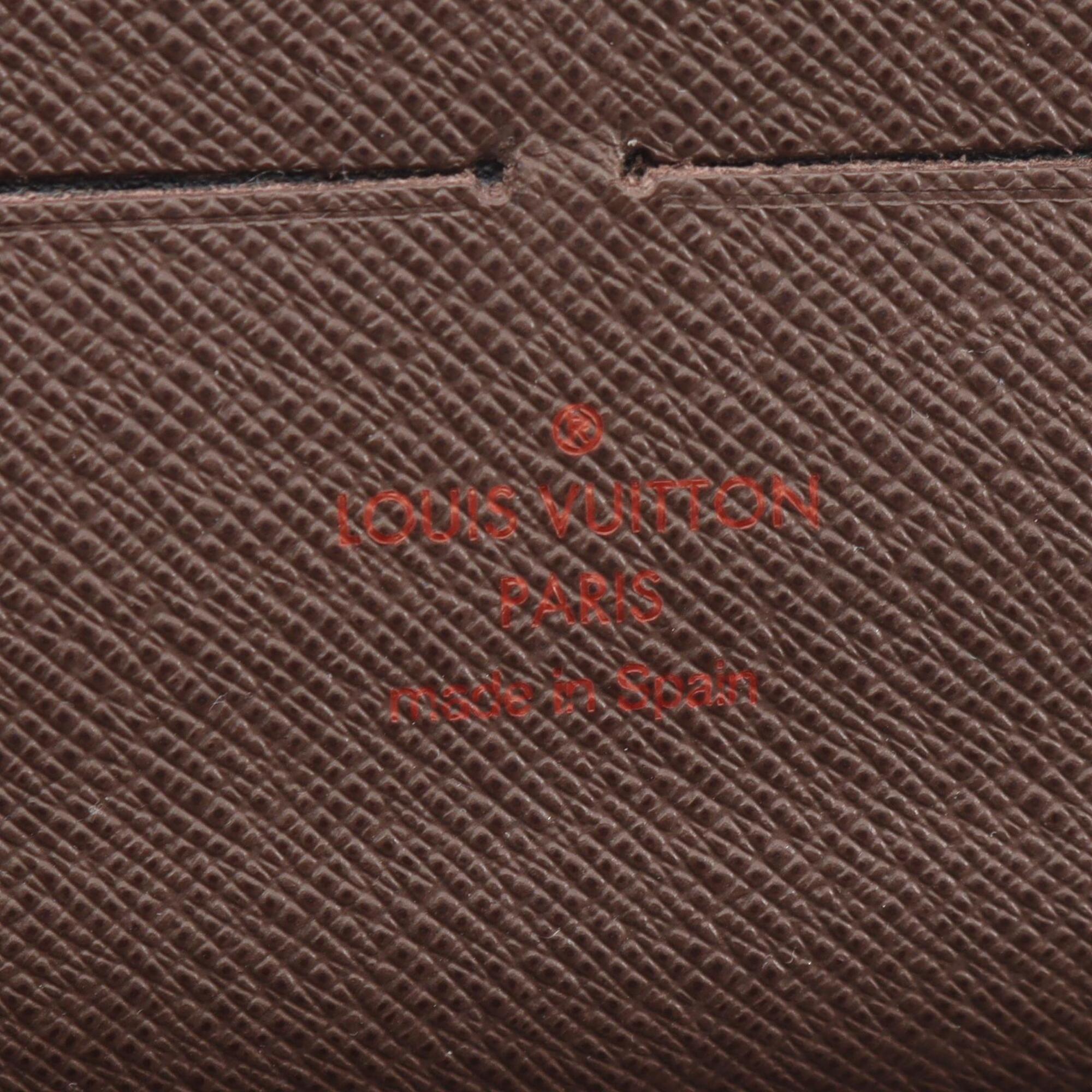 Louis Vuitton Brown Leather Pvc Long Wallet (Bi-Fold) (Pre-Owned)