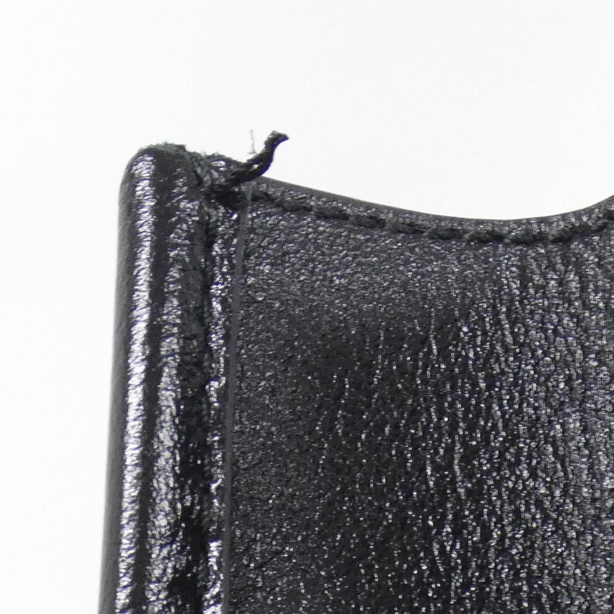 Gucci Black Leather Handbag Tote Bag (Pre-Owned)